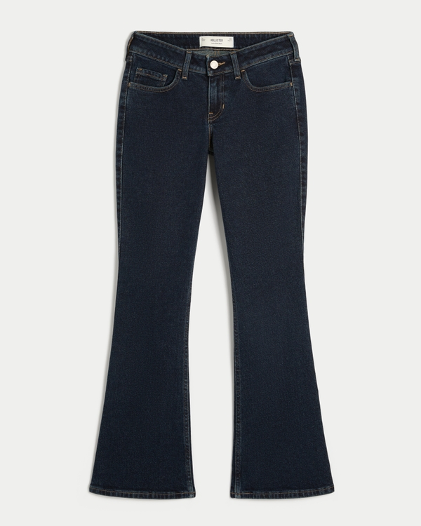 Low-Rise Dark Wash Bootcut Jeans