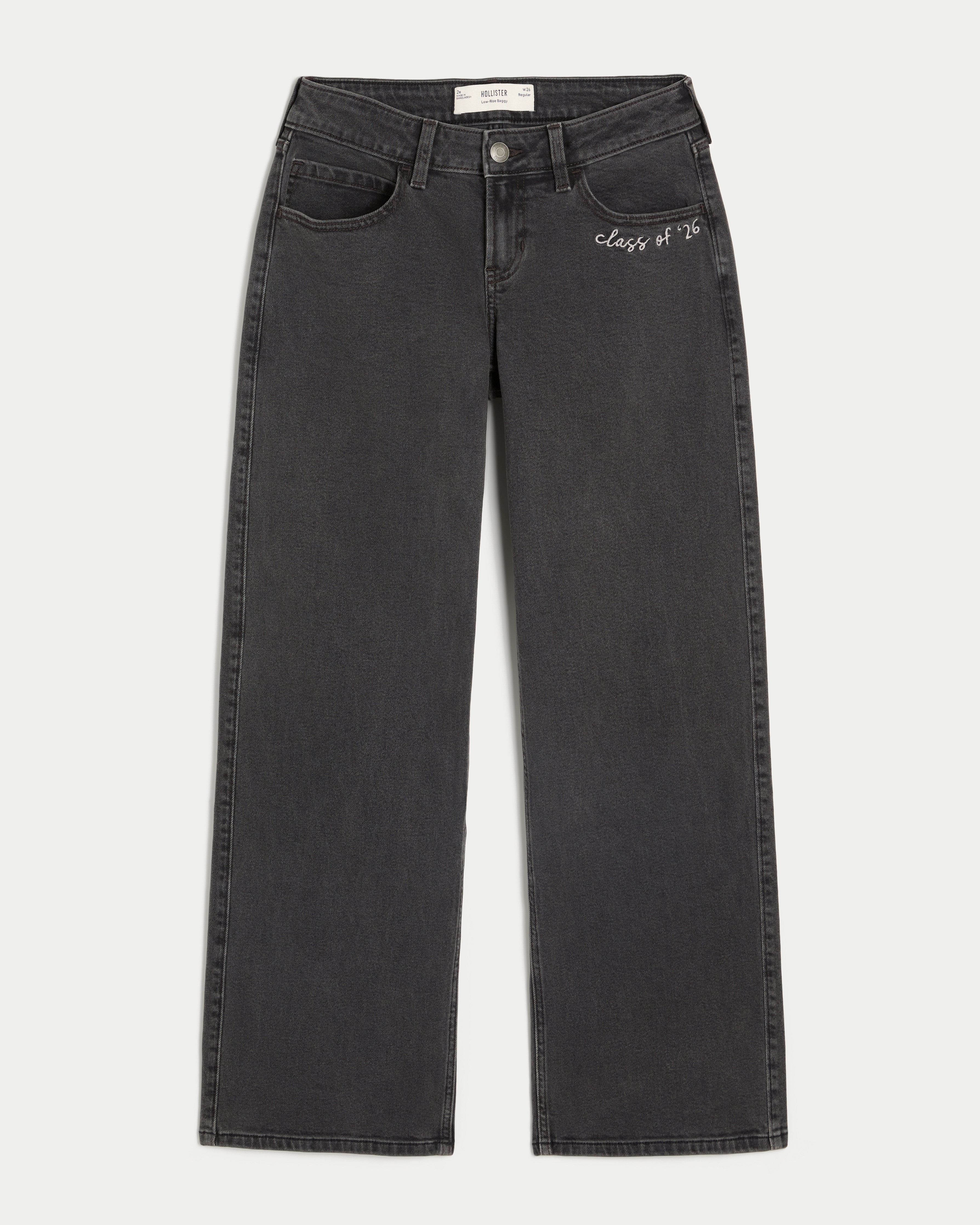 Low-Rise Senior Graphic Baggy Jeans