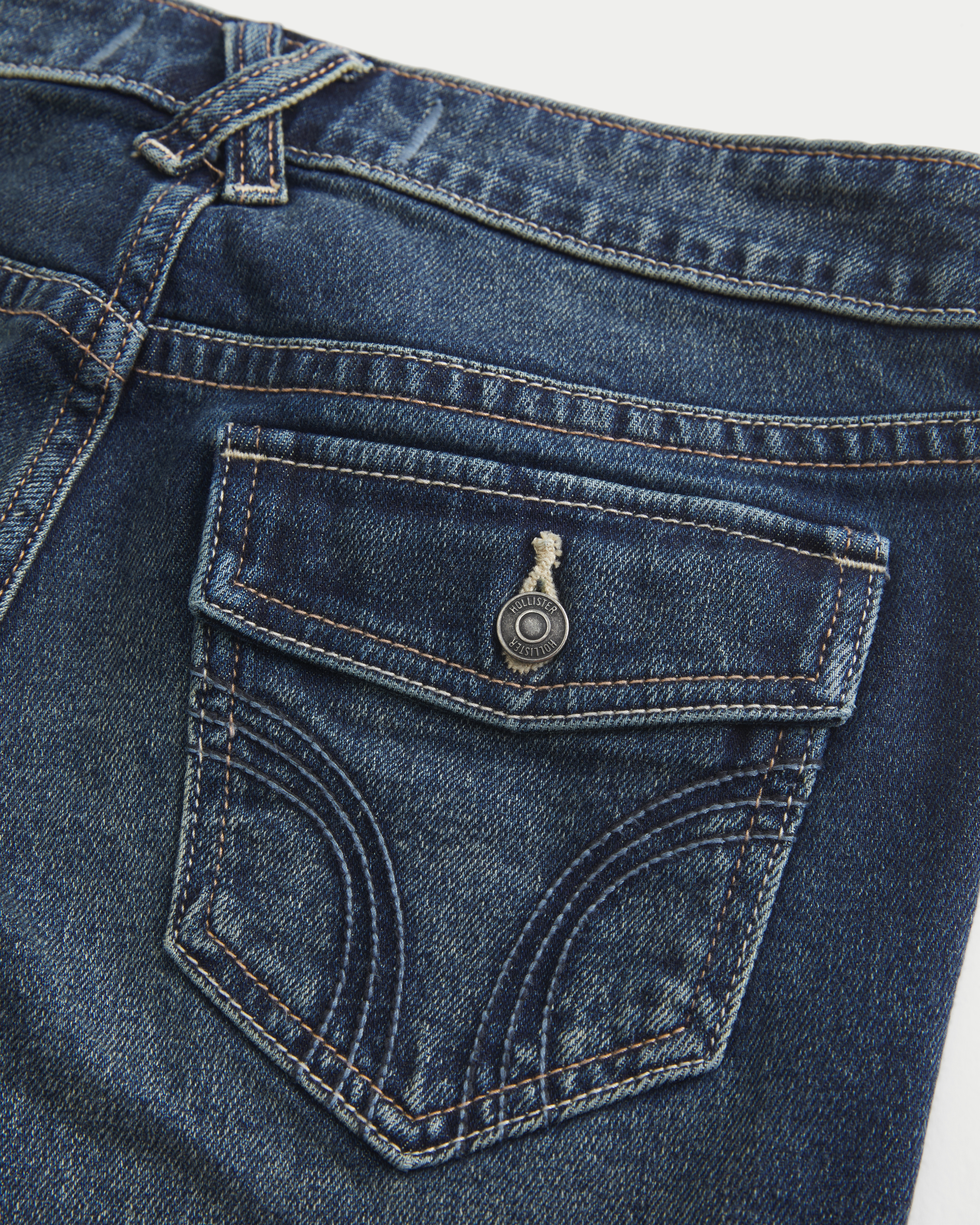 Low-Rise Medium Wash Bootcut Jeans