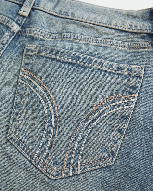 Low-Rise Y2K Medium Wash Baggy Jeans, Dark view 2