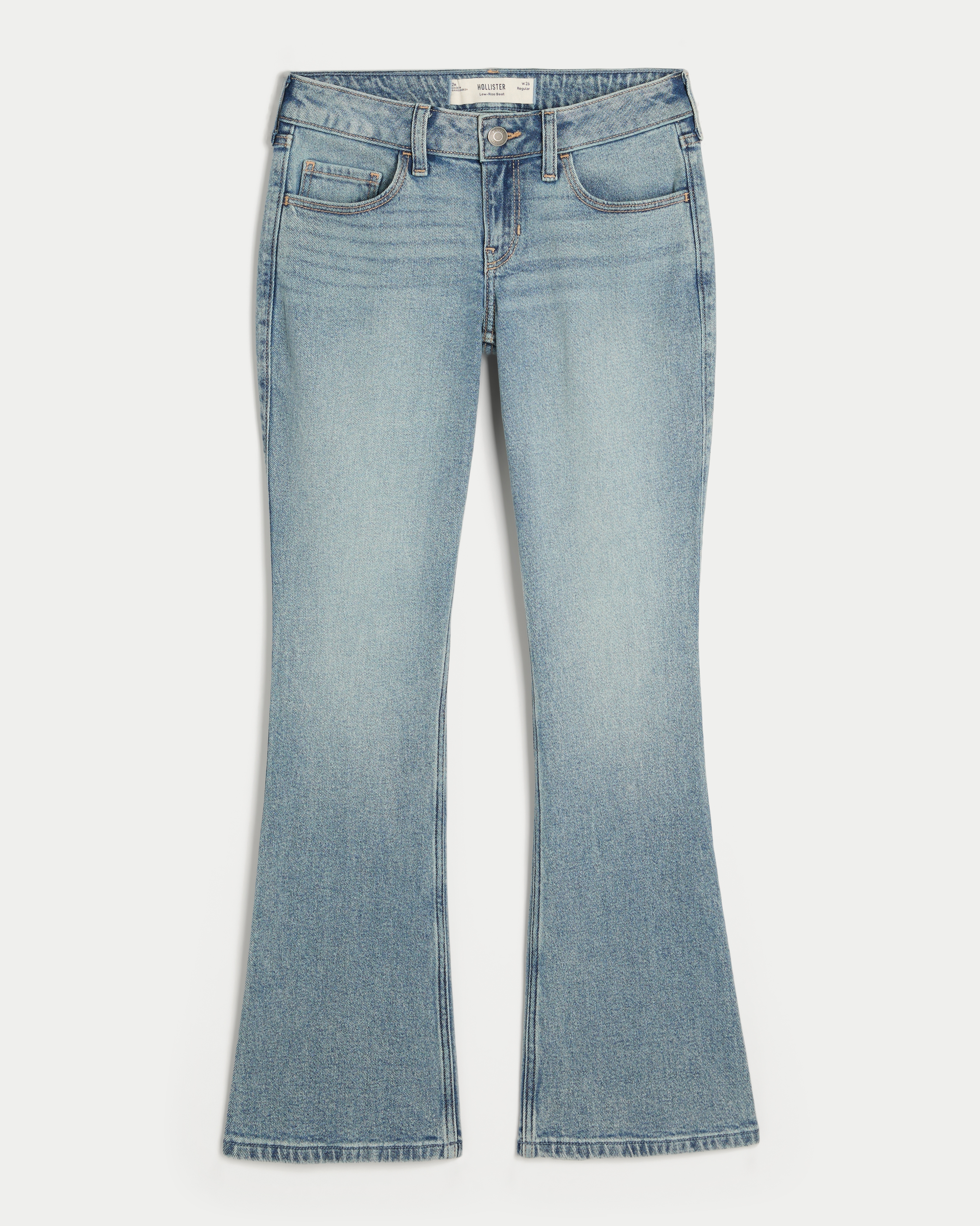 Low-Rise Medium Wash Bootcut Jeans