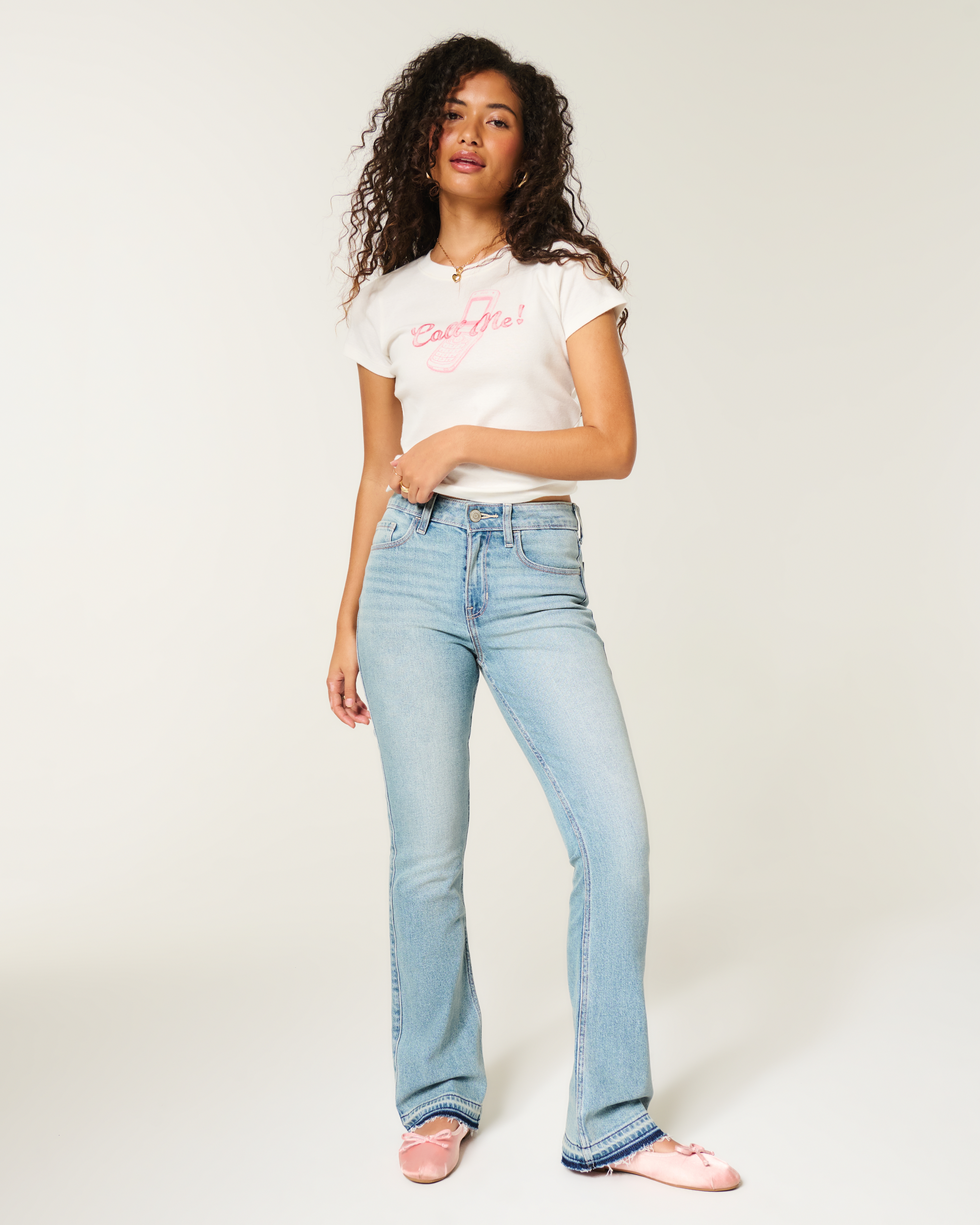 High-Rise Medium Wash Bootcut Jeans