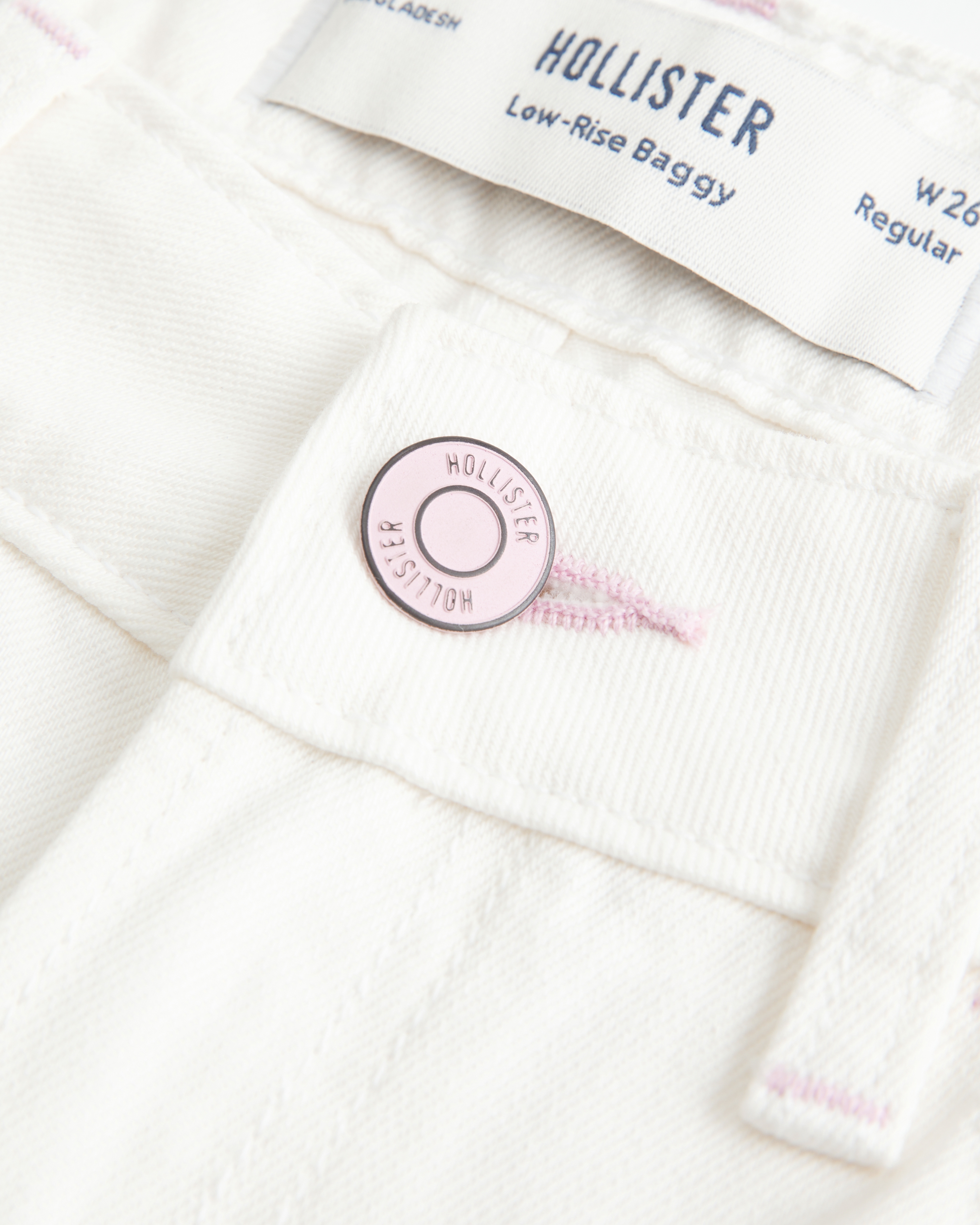 Low-Rise Distressed Baggy Jeans