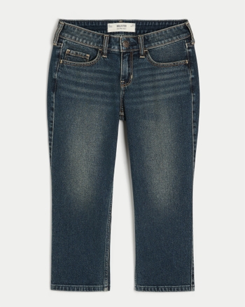 Women's Low-Rise Dark Wash Capri Jeans | Women's New Arrivals | HollisterCo.com