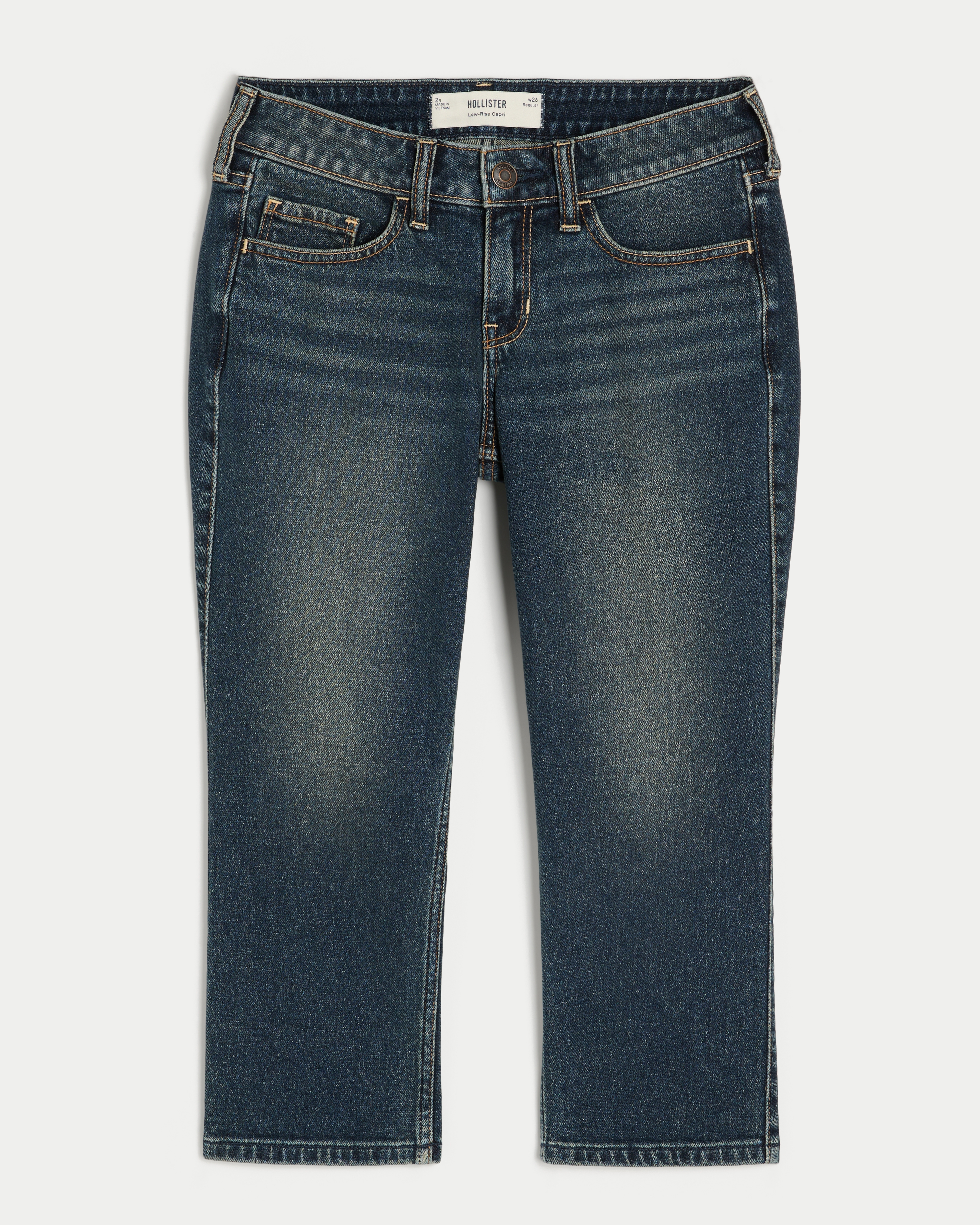 Low-Rise Capri Jeans