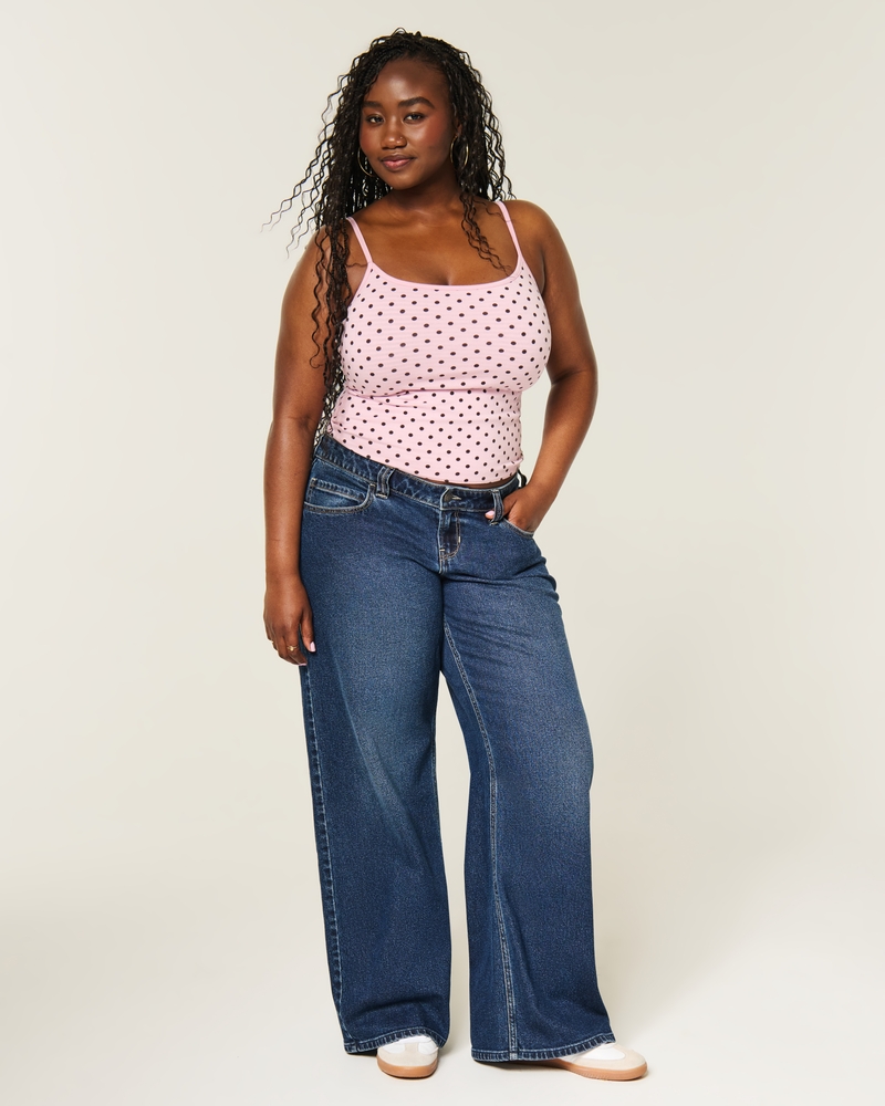 Hollister Andi Adjustable Waist Ultra Low-Rise Super Baggy Jeans - dark by Hollister