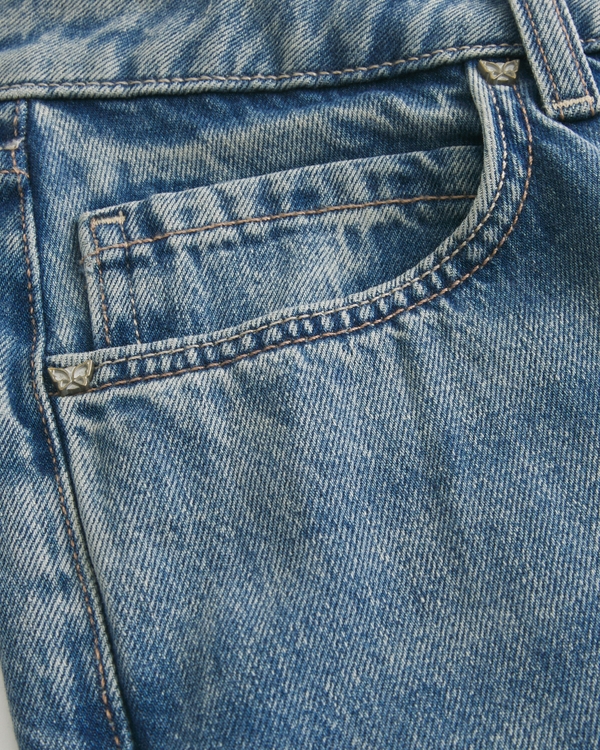Ultra Low-Rise Medium Wash Baggy Jeans, Medium view 2