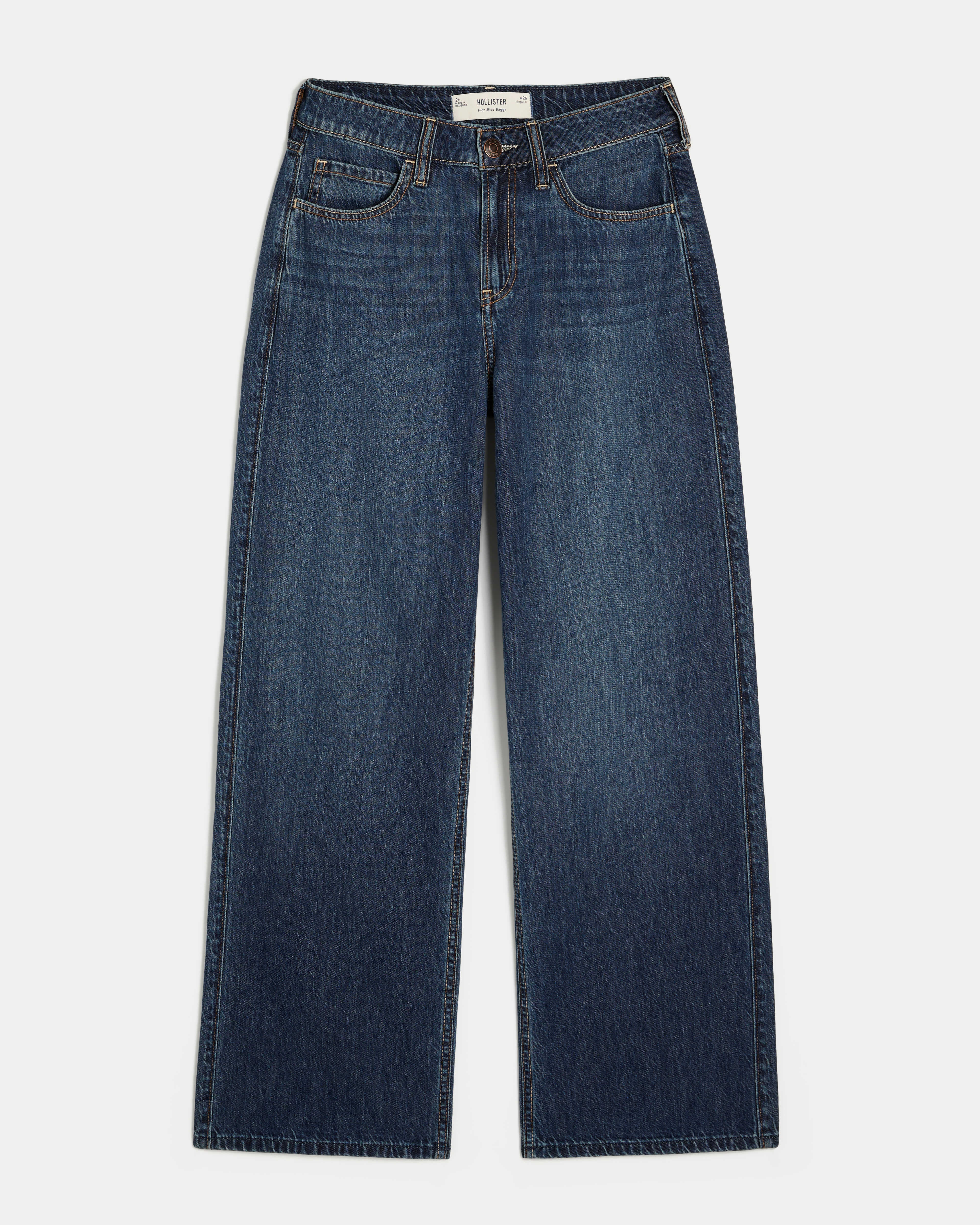High-Rise Lightweight Baggy Jeans
