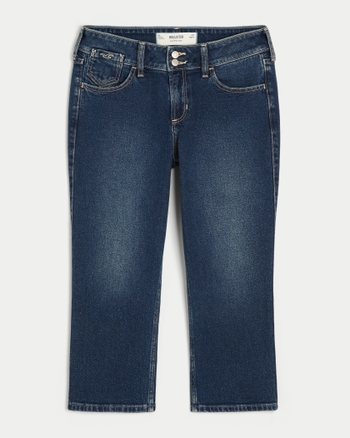 Women's Low-Rise Dark Wash Capri Jeans | Women's Clearance ...