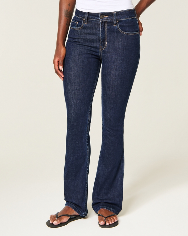 High-Rise Dark Wash Bootcut Jeans, Dark view 2