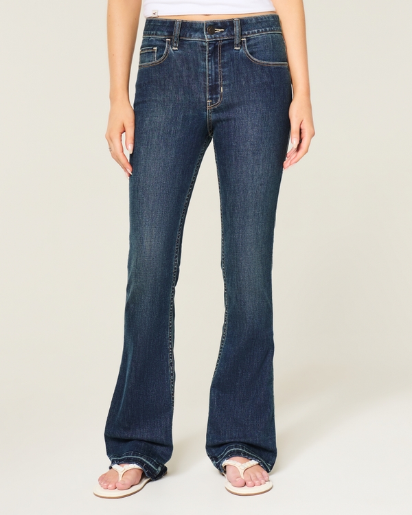 High-Rise Dark Wash Bootcut Jeans, Dark view 2