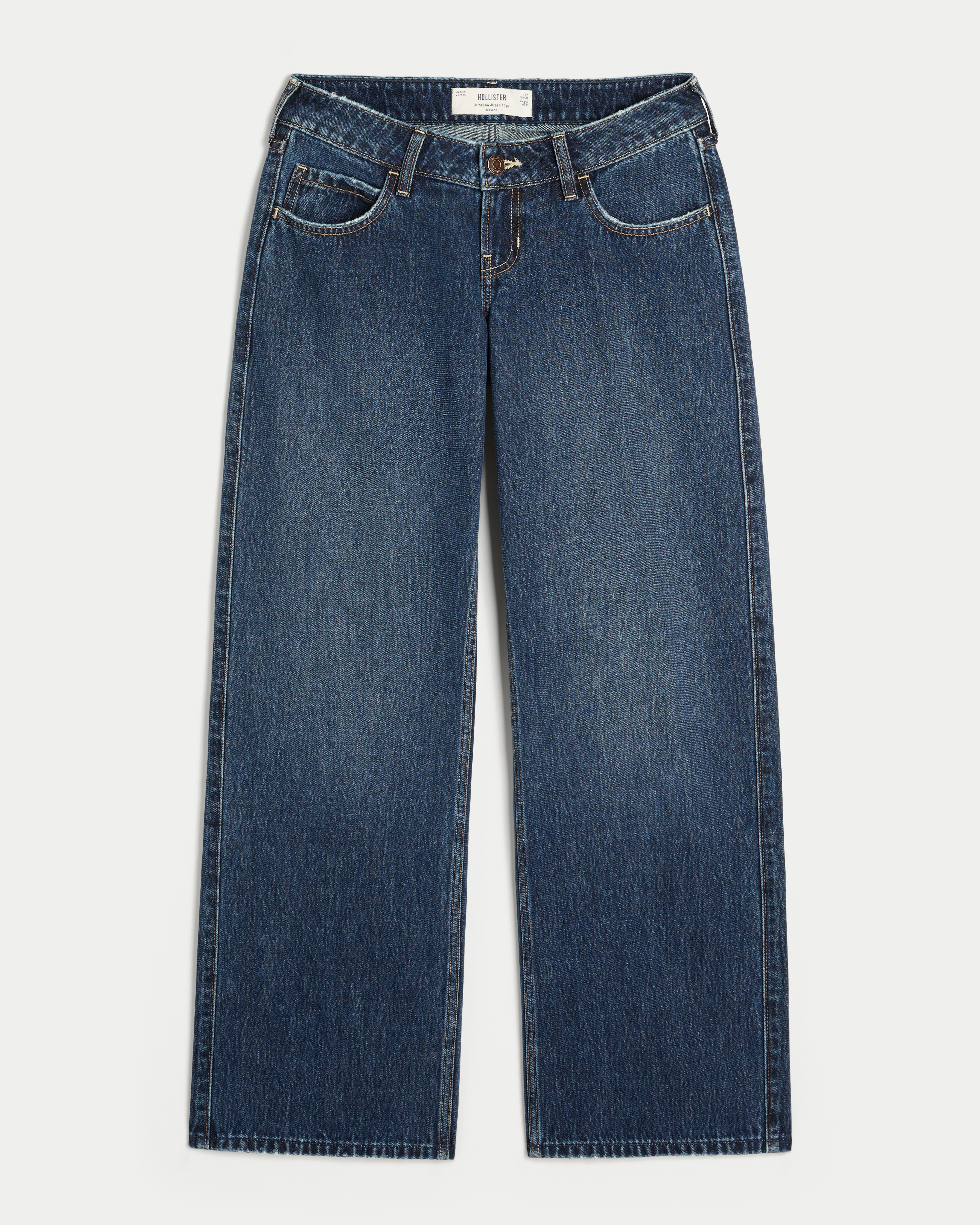 Ultra Low-Rise Baggy Jeans