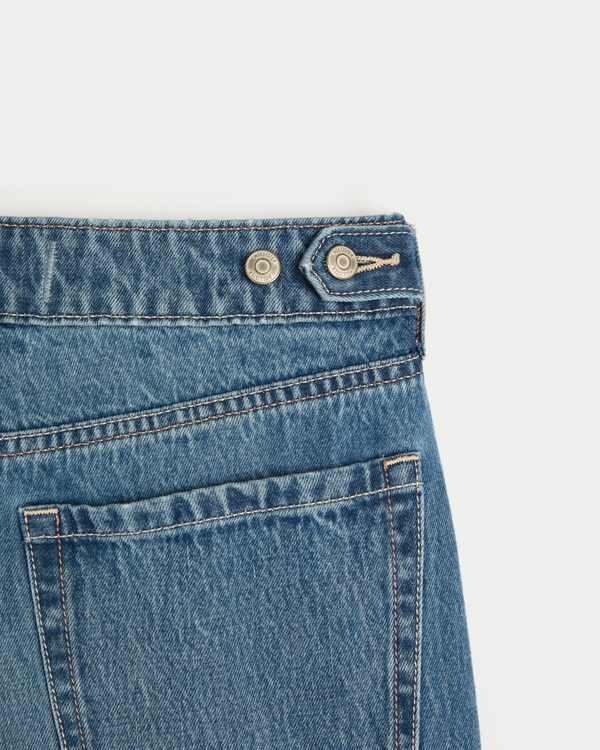 Hillier Bartley コットン　デニム Women's Hollister Andi Adjustable Waist Low-Rise Medium Wash Baggy