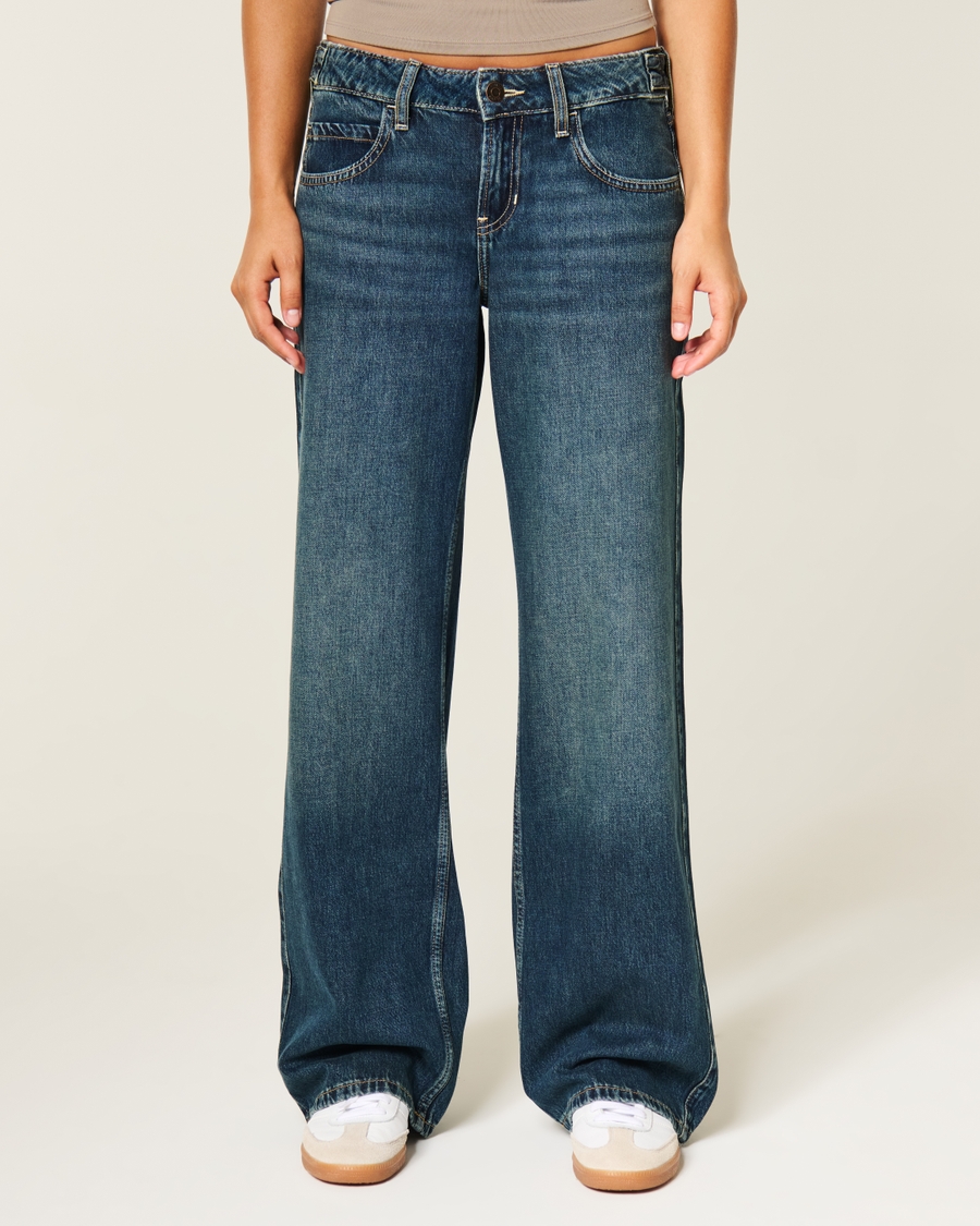 Hollister Andi Adjustable Waist Low-Rise Baggy Jeans