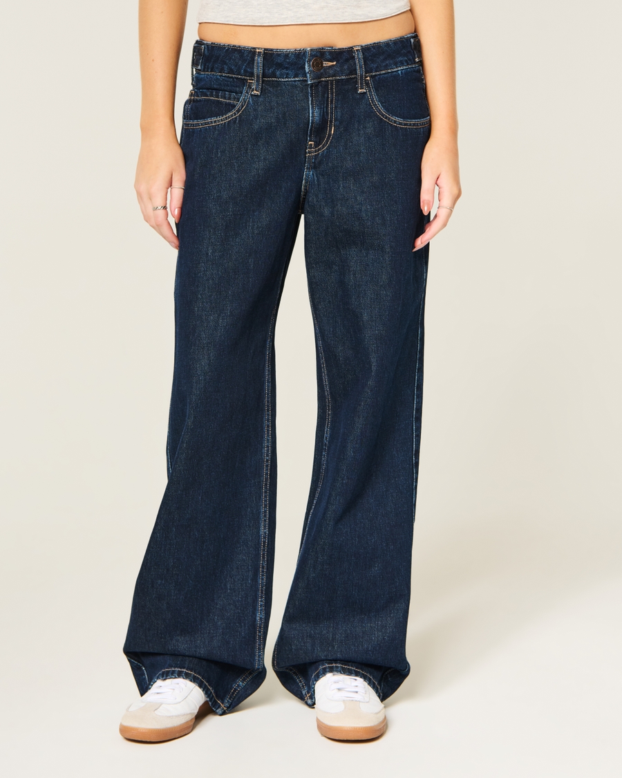 Hollister Andi Adjustable Waist Low-Rise Baggy Jeans