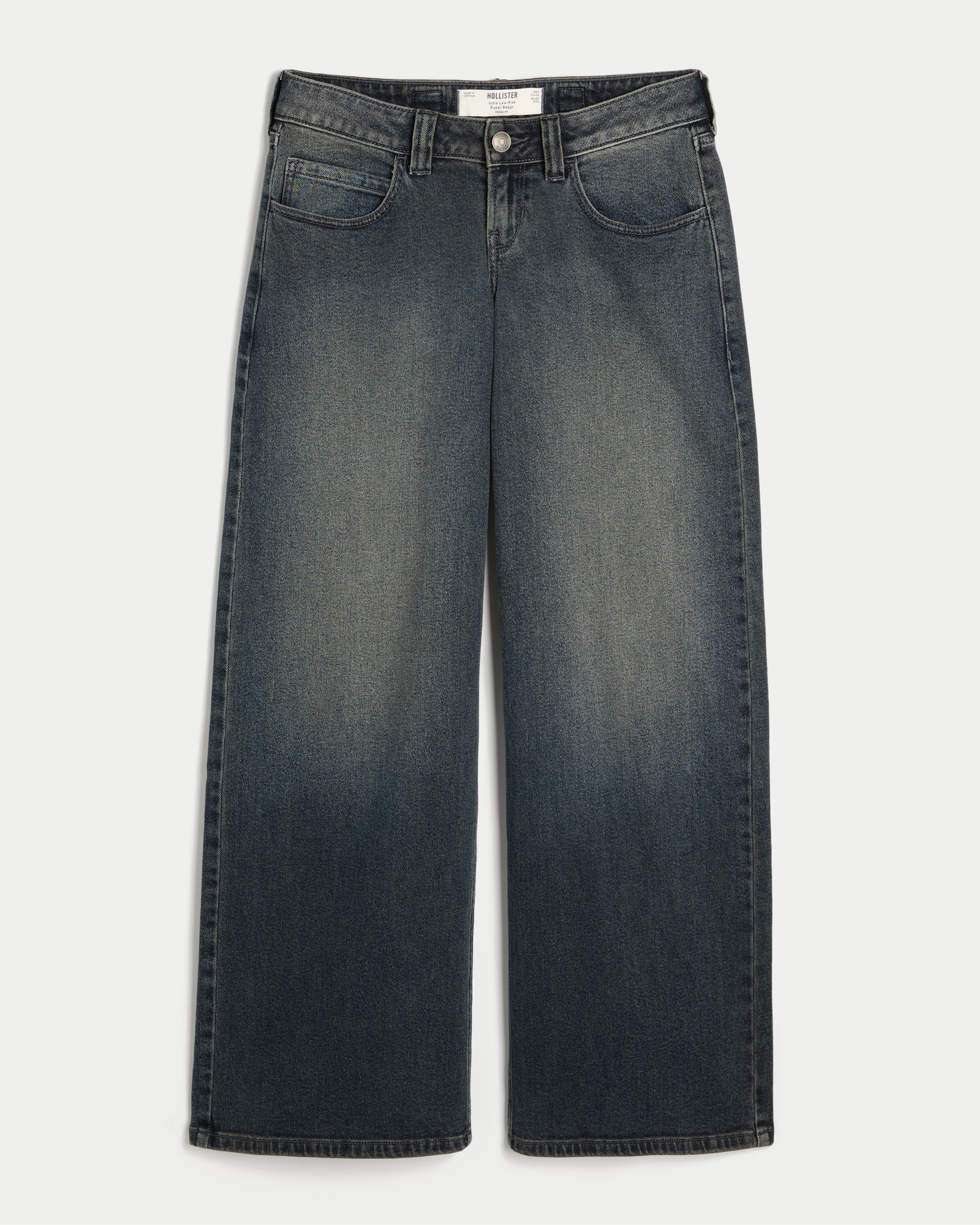 Hollister Andi Adjustable Waist Ultra Low-Rise Super Baggy Jeans