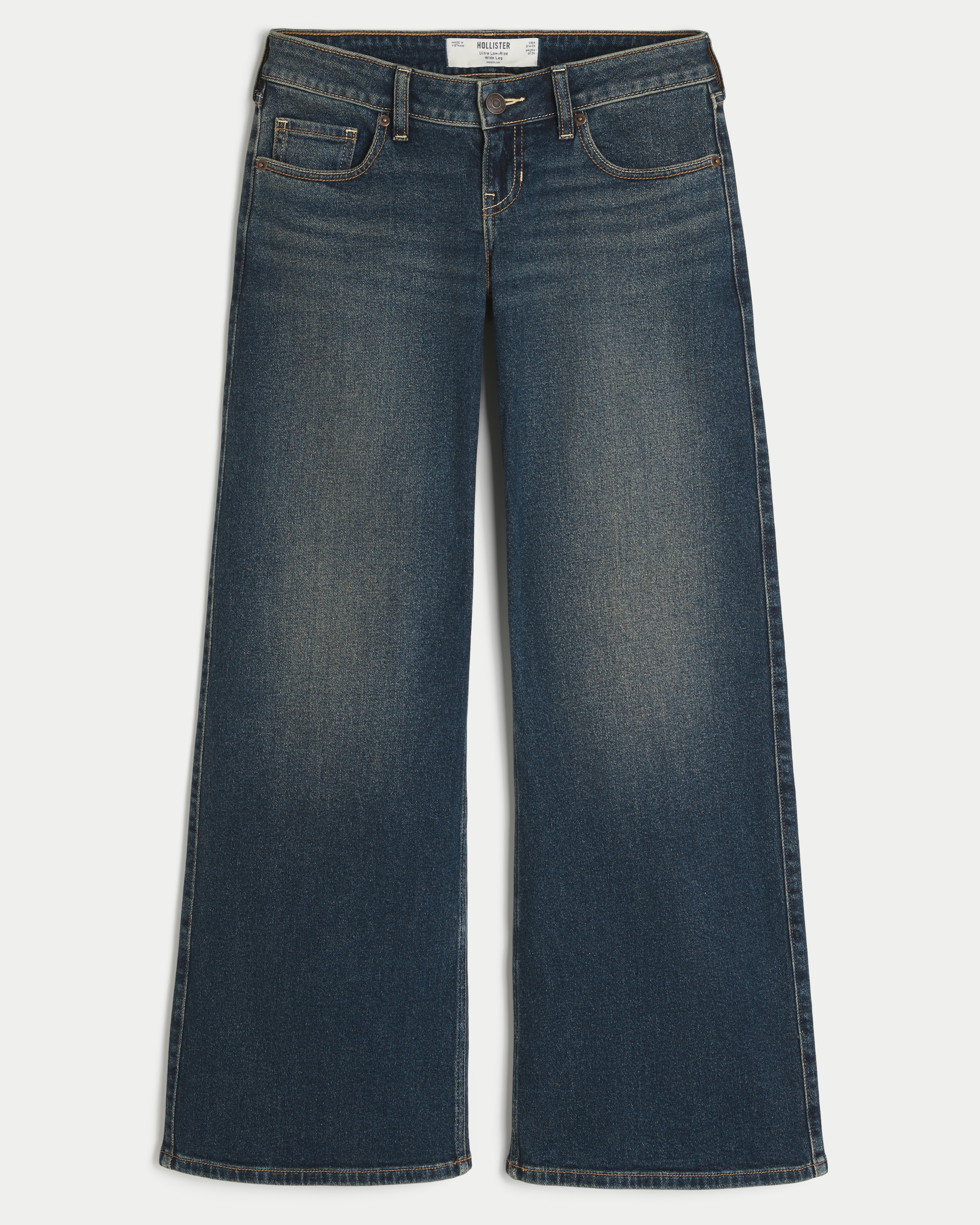 Ultra Low-Rise Wide-Leg Jeans