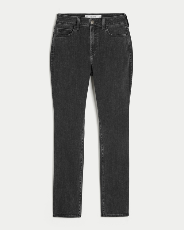 Curvy High-Rise Washed Black Skinny Jeans, Washed Black view 1