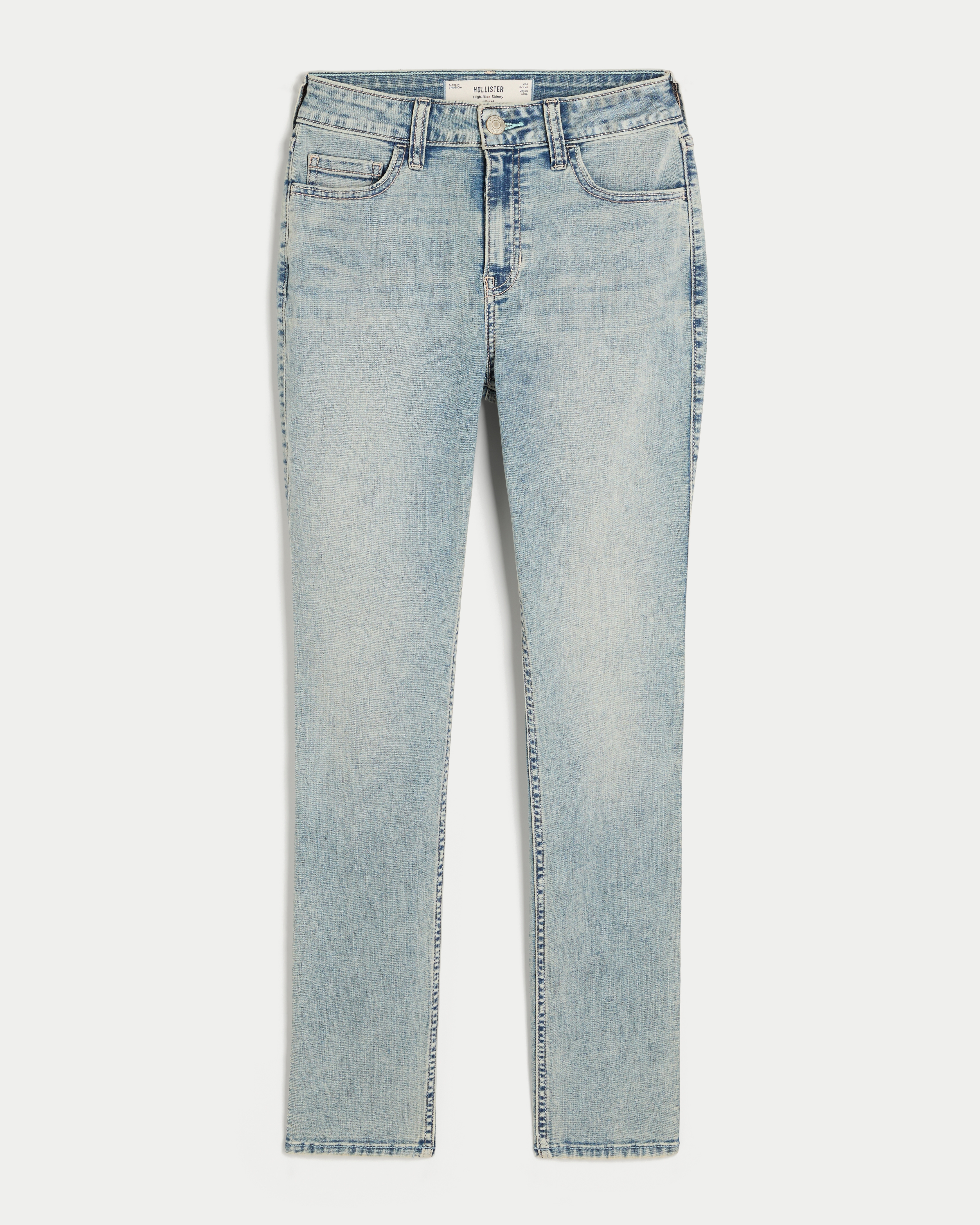 Curvy High-Rise Light Wash Skinny Jeans