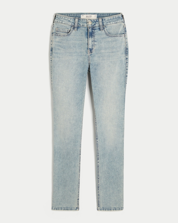 Curvy High-Rise Light Wash Skinny Jeans, Light view 1