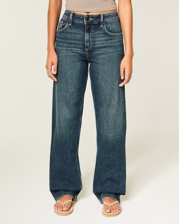 High-Rise Dark Wash Dad Jeans, Dark view 2