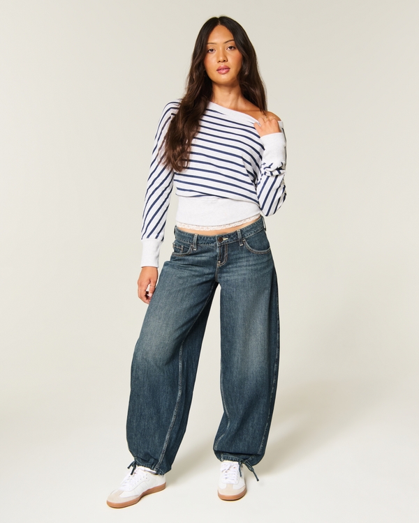 Ultra Low-Rise Balloon Jeans, Dark view 2