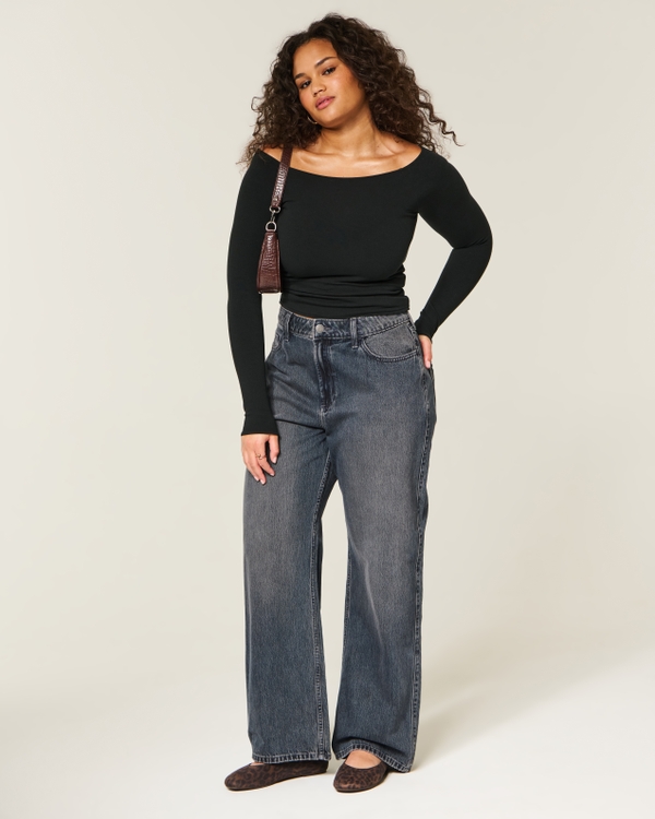 Curvy High-Rise Baggy Jeans