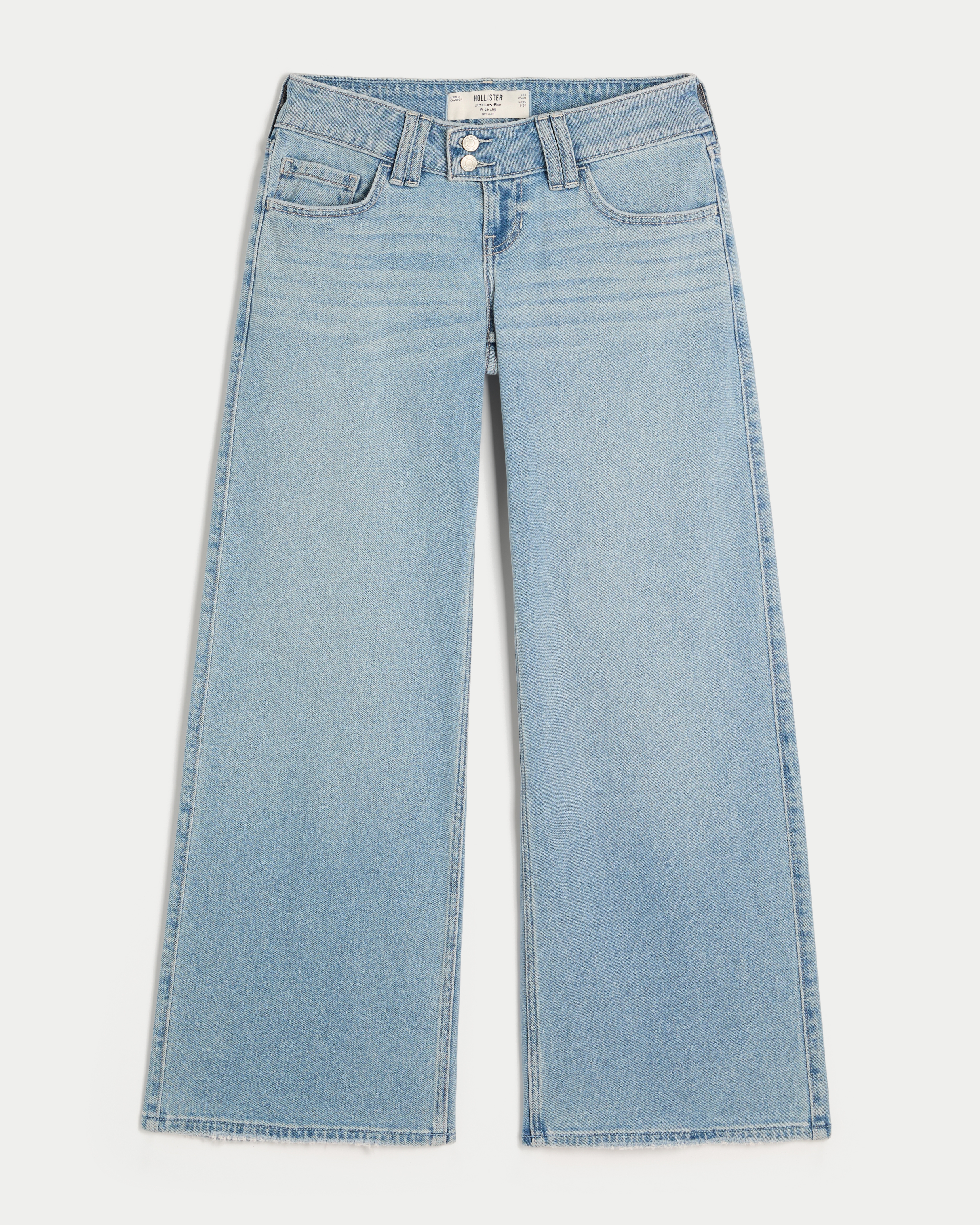 Ultra Low-Rise Wide-Leg Jeans