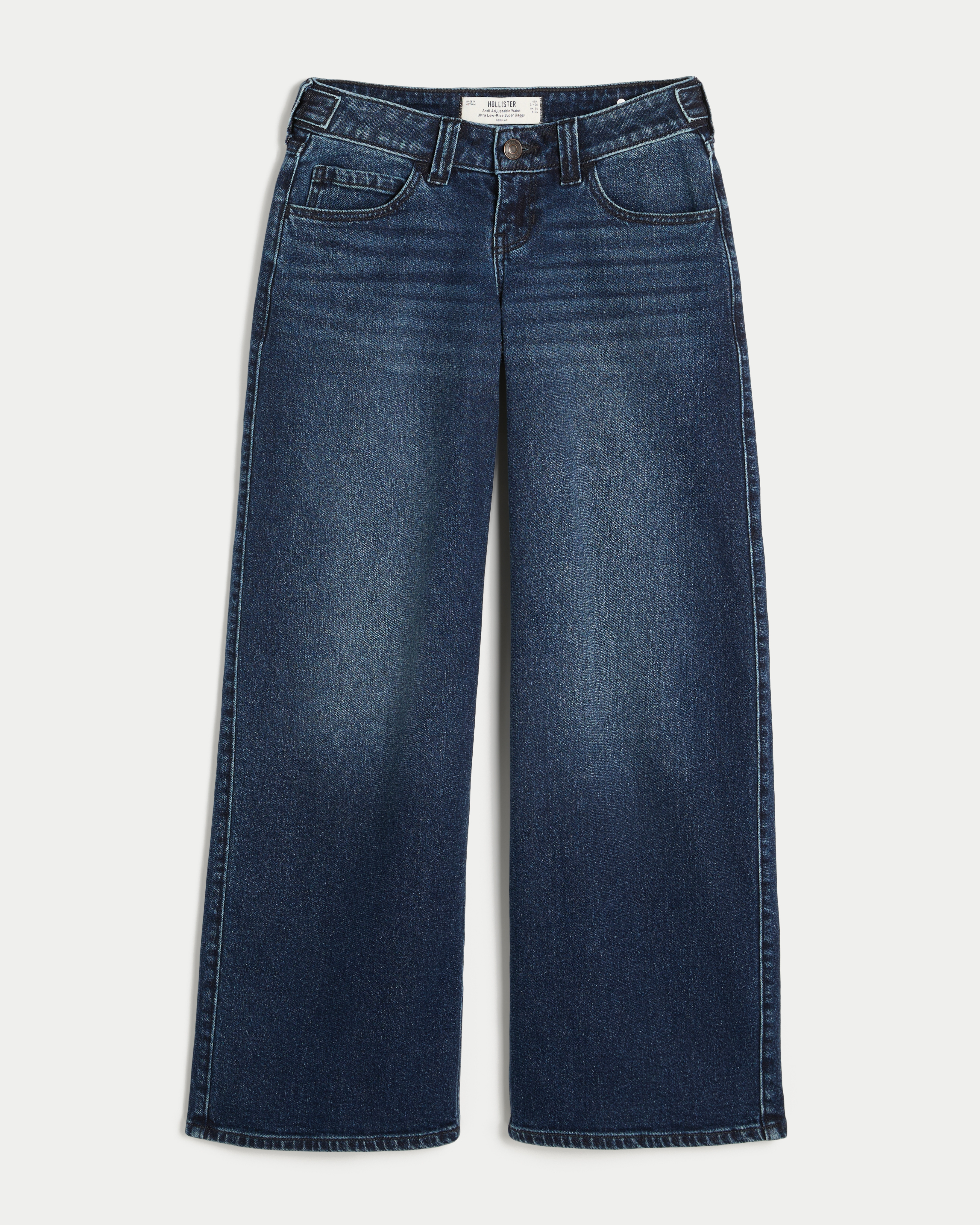 Hollister Andi Adjustable Waist Ultra Low-Rise Super Baggy Jeans