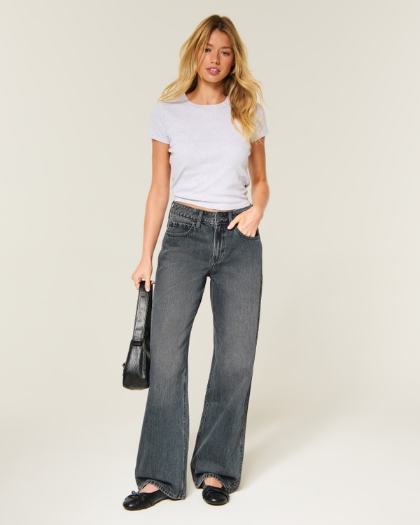 High-Rise Baggy Jeans, Dark view 1