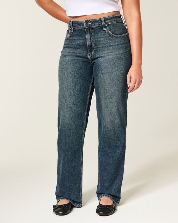 Curvy High-Rise Dad Jeans, Dark view 2