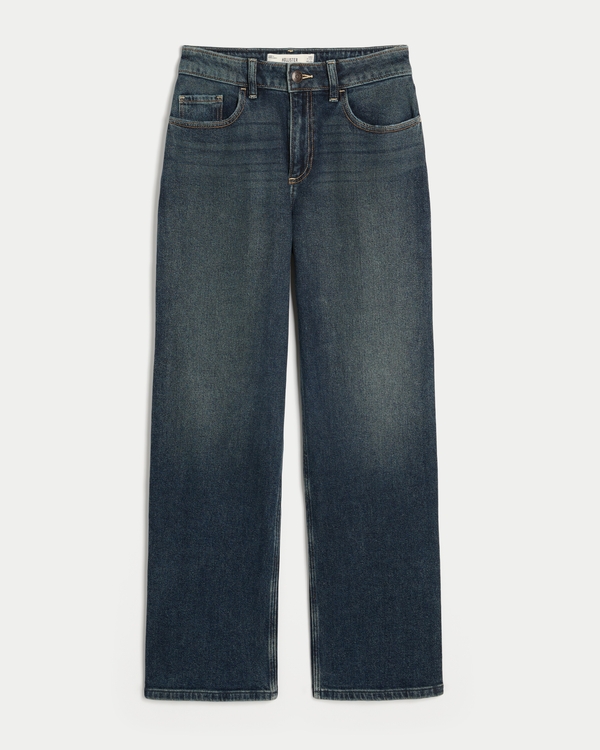 Curvy High-Rise Dad Jeans, Dark view 1