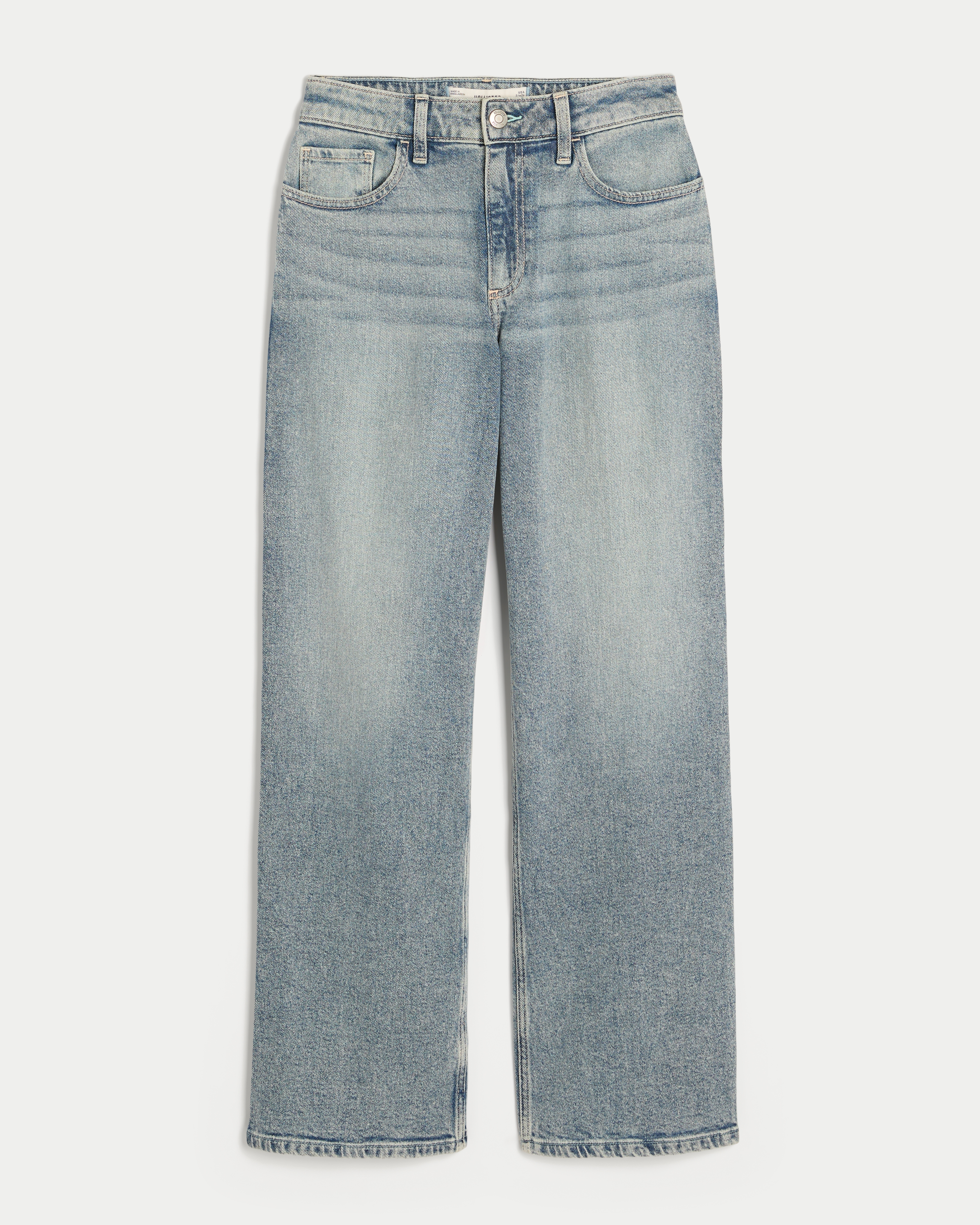 Curvy High-Rise Light Wash Dad Jeans