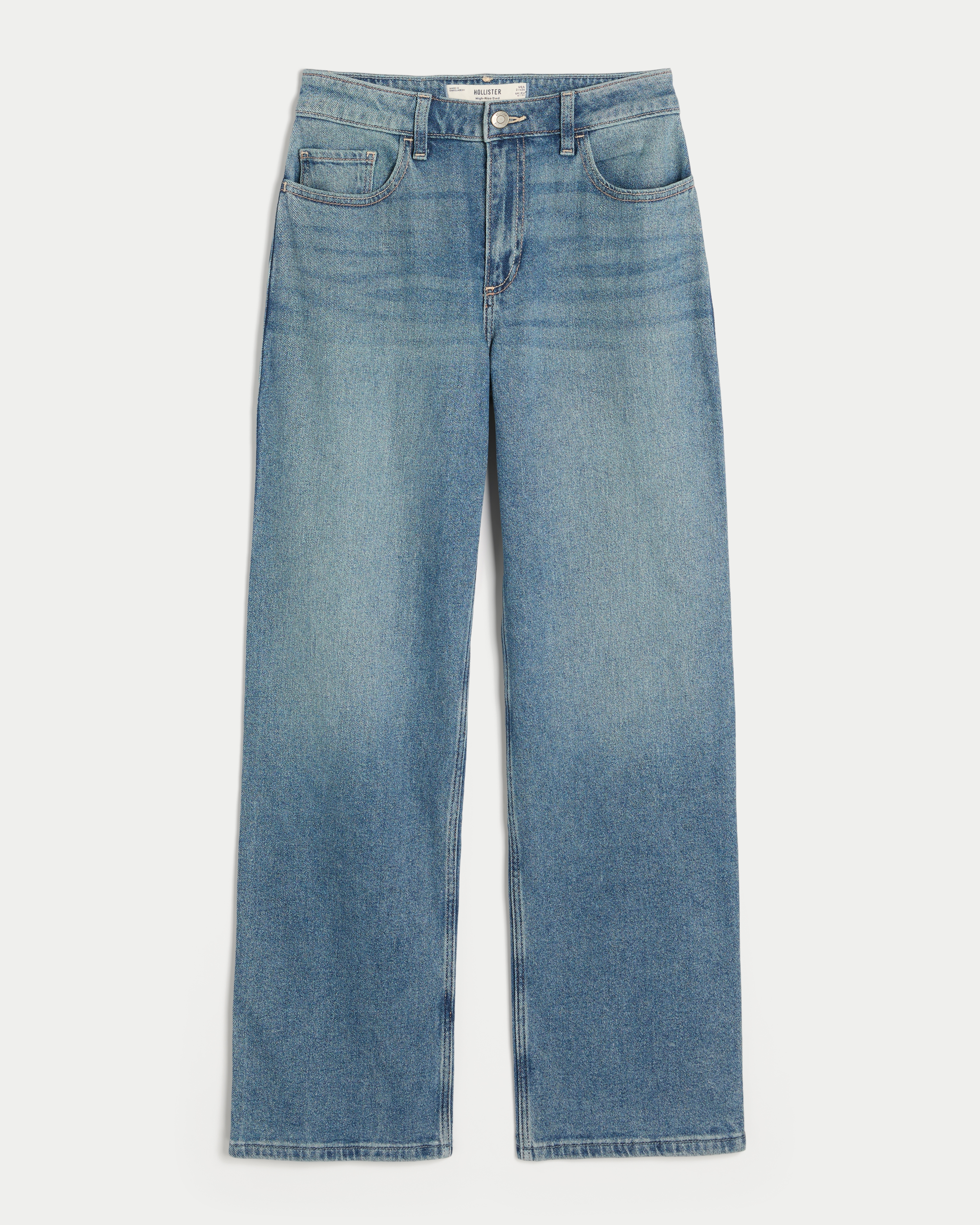 Curvy High-Rise Medium Wash Dad Jeans