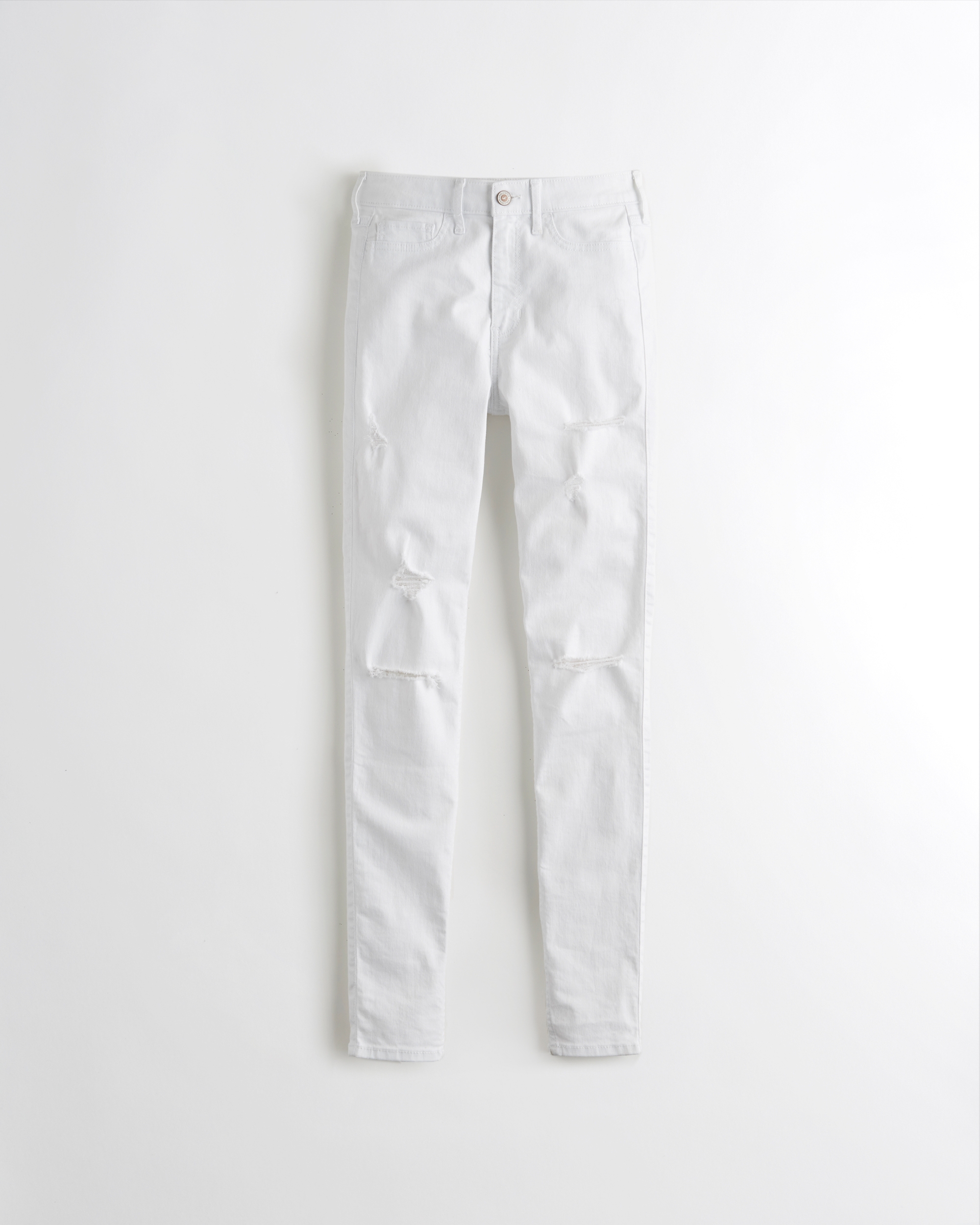 hollister ripped white jeans