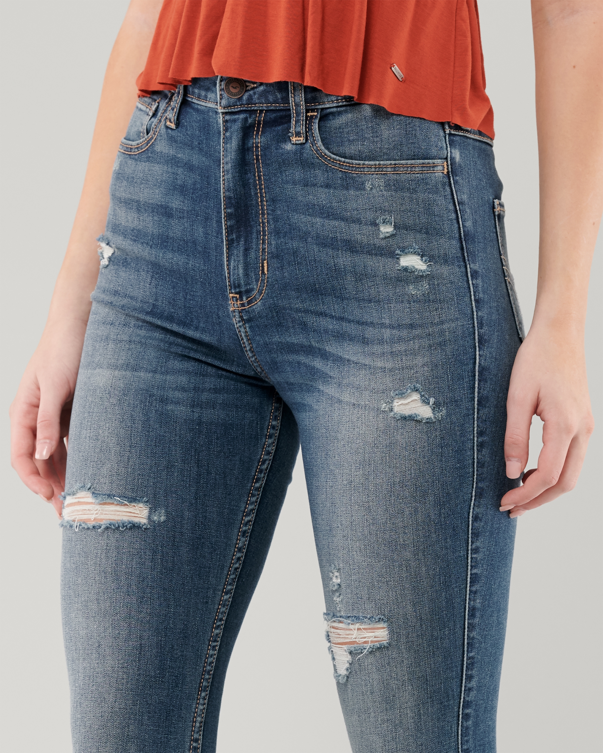 size 3 hollister jeans measurements