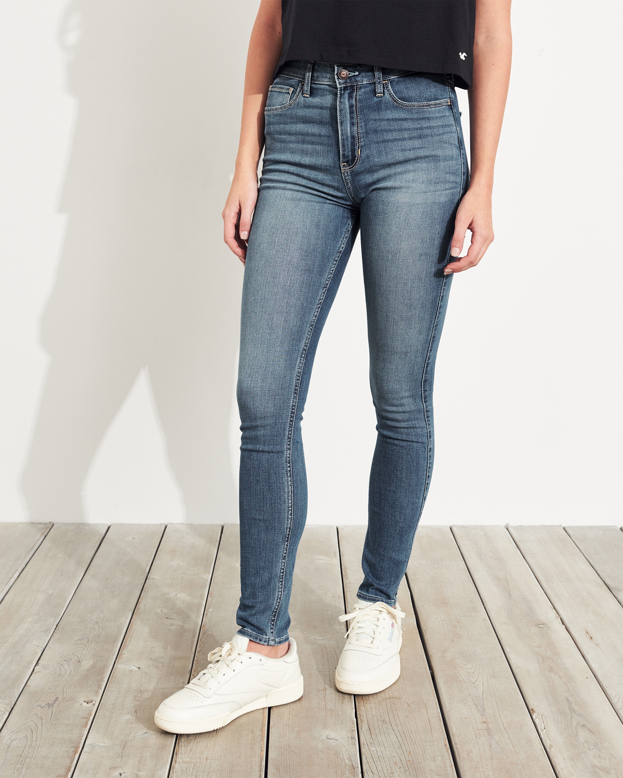 hollister jeans high rise super skinny