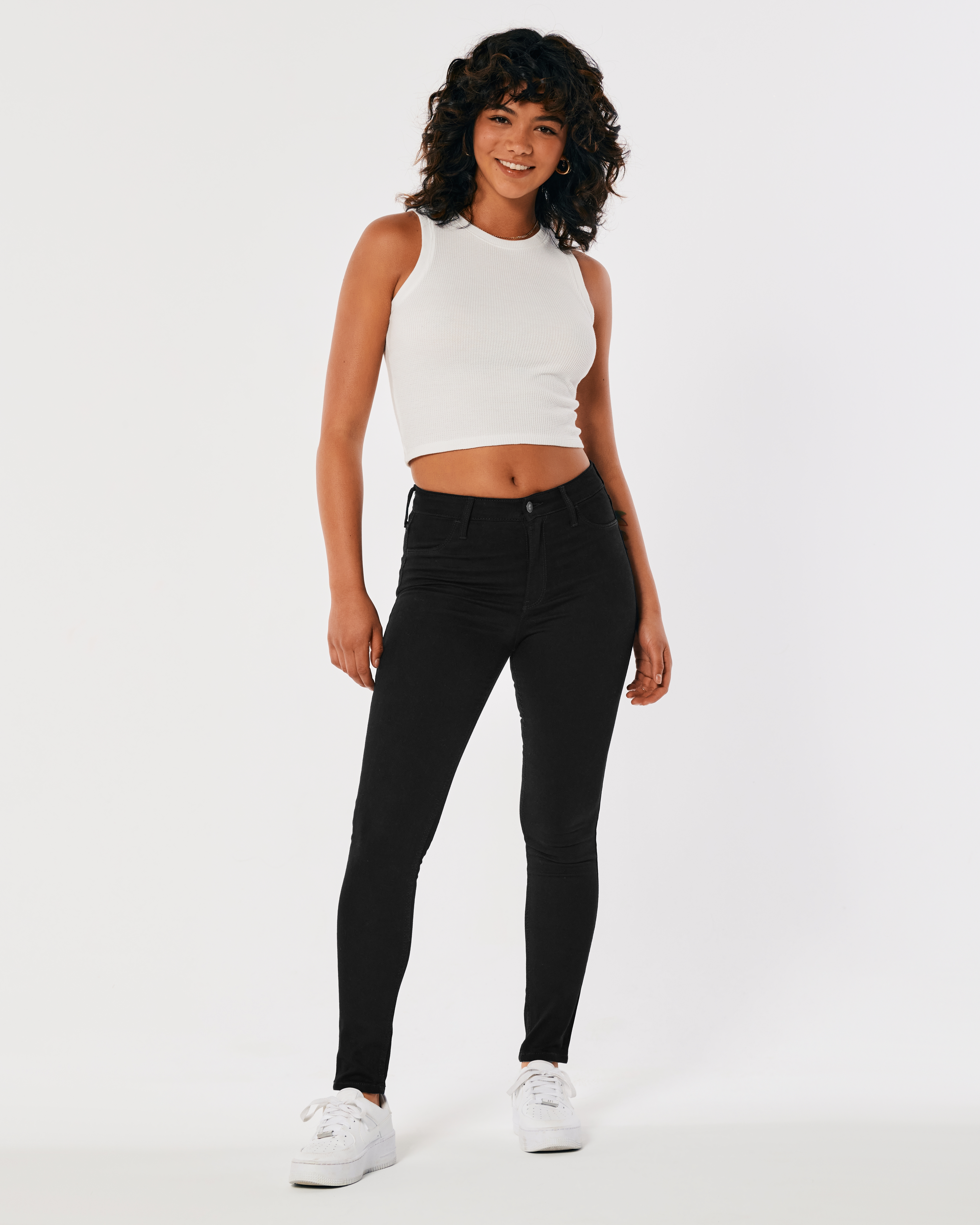 High-Rise Light Wash Jean Leggings