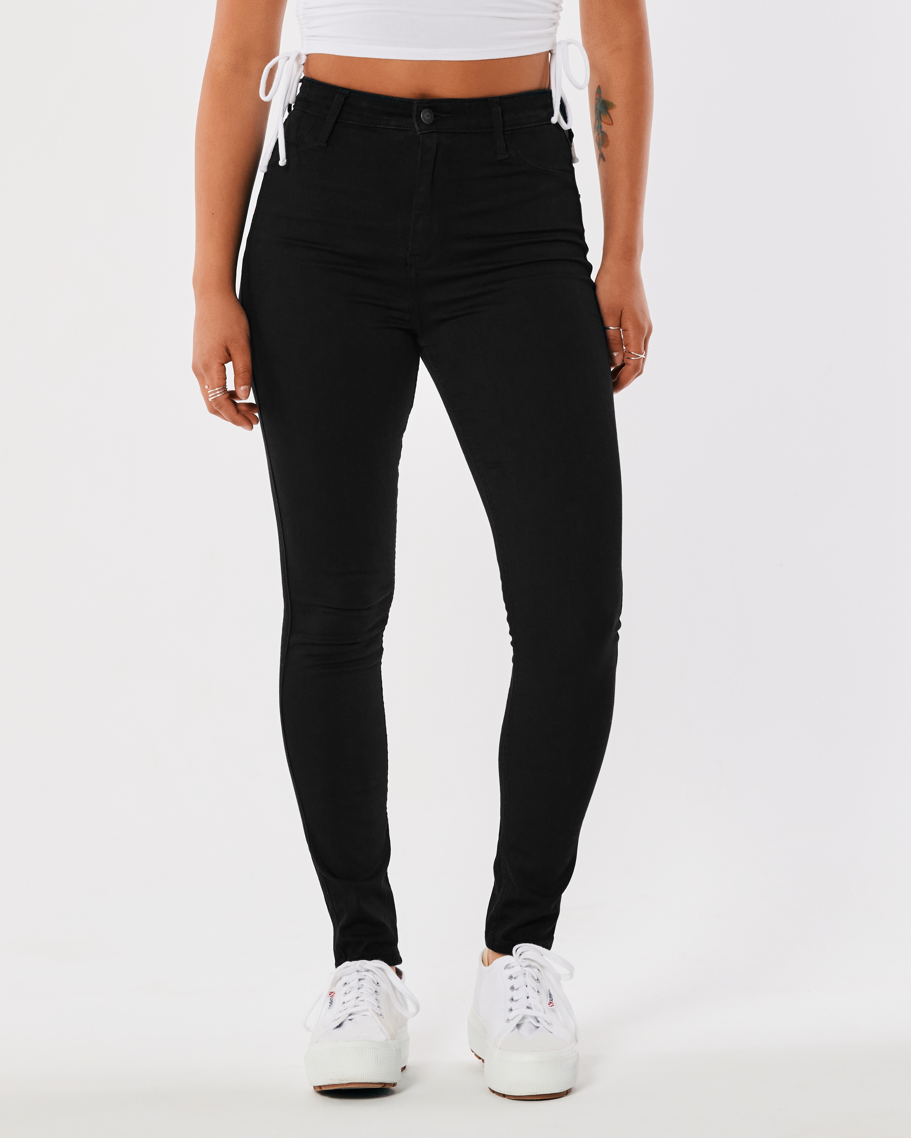 Ultra high rise 2024 jean leggings hollister