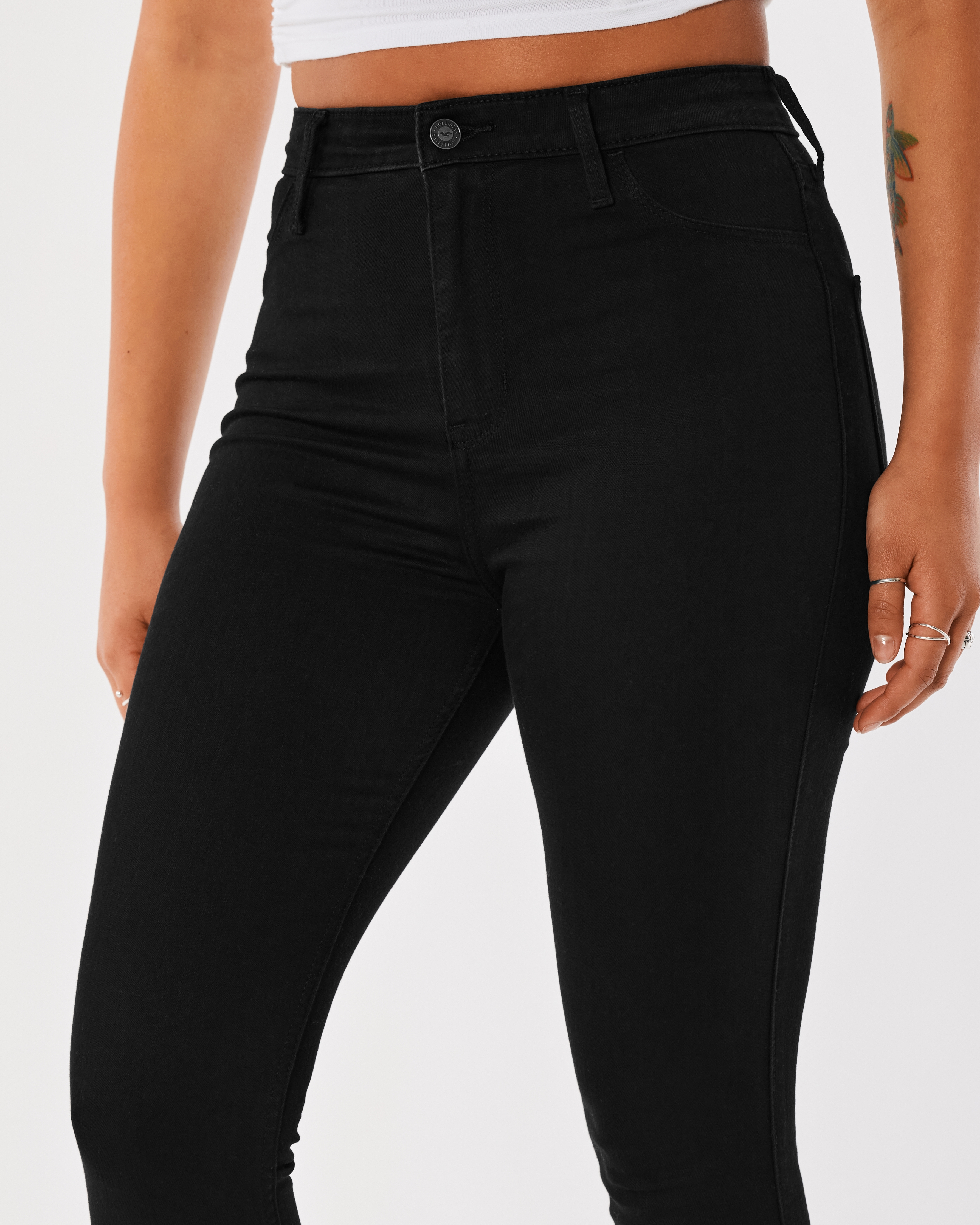 Ultra High-Rise Black Jean Leggings