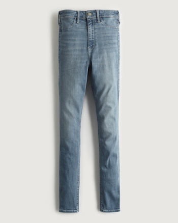 Women s Ultra High Rise Medium Wash Jean Leggings Hollister