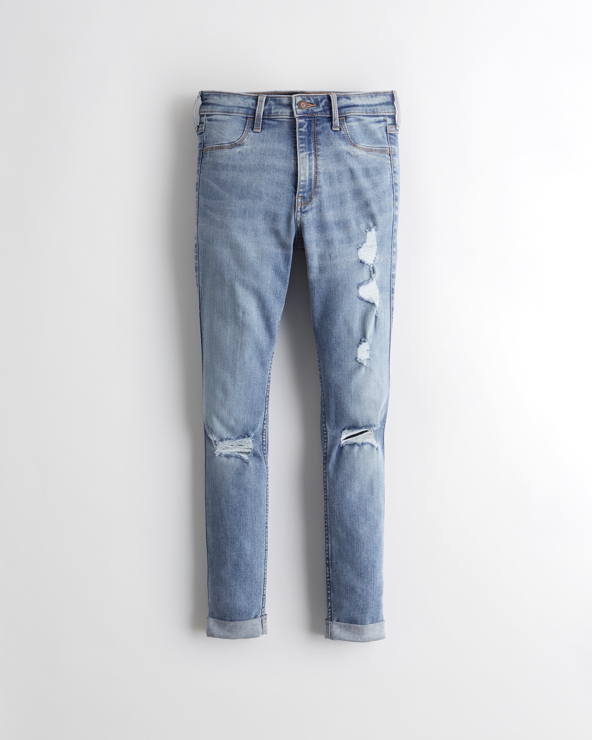 hollister crop high rise jeans