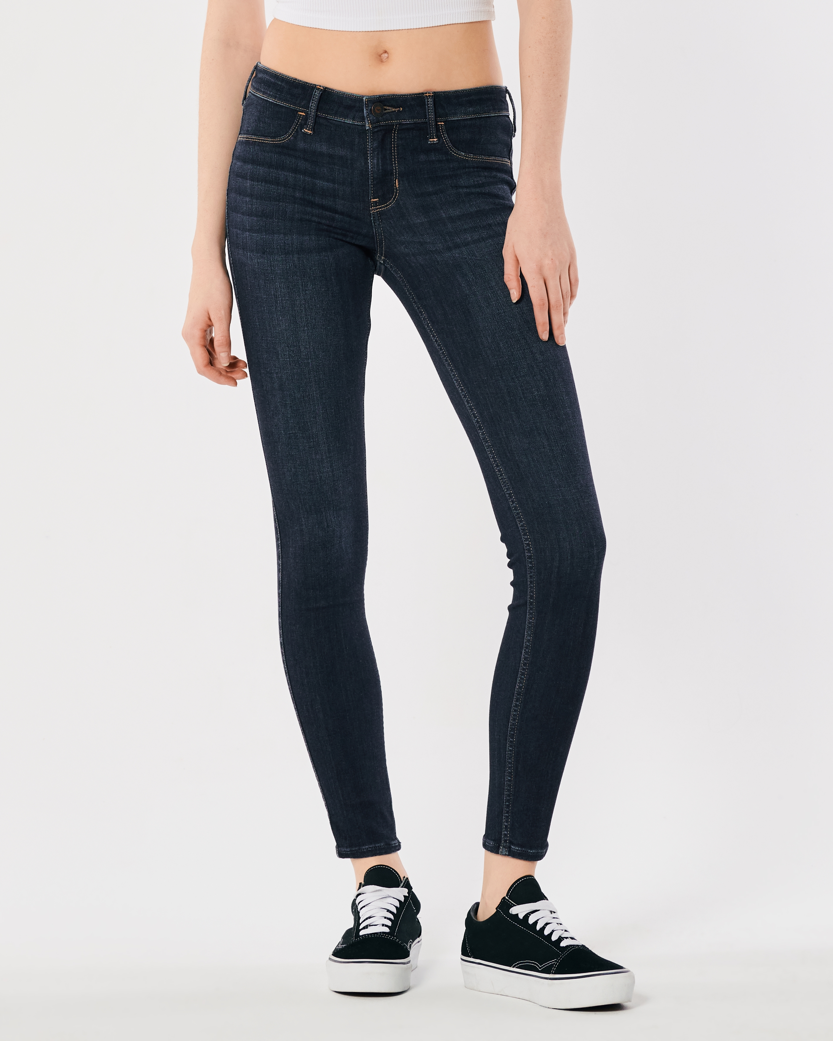 Hollister Low-Rise Dark Wash Jean Leggings