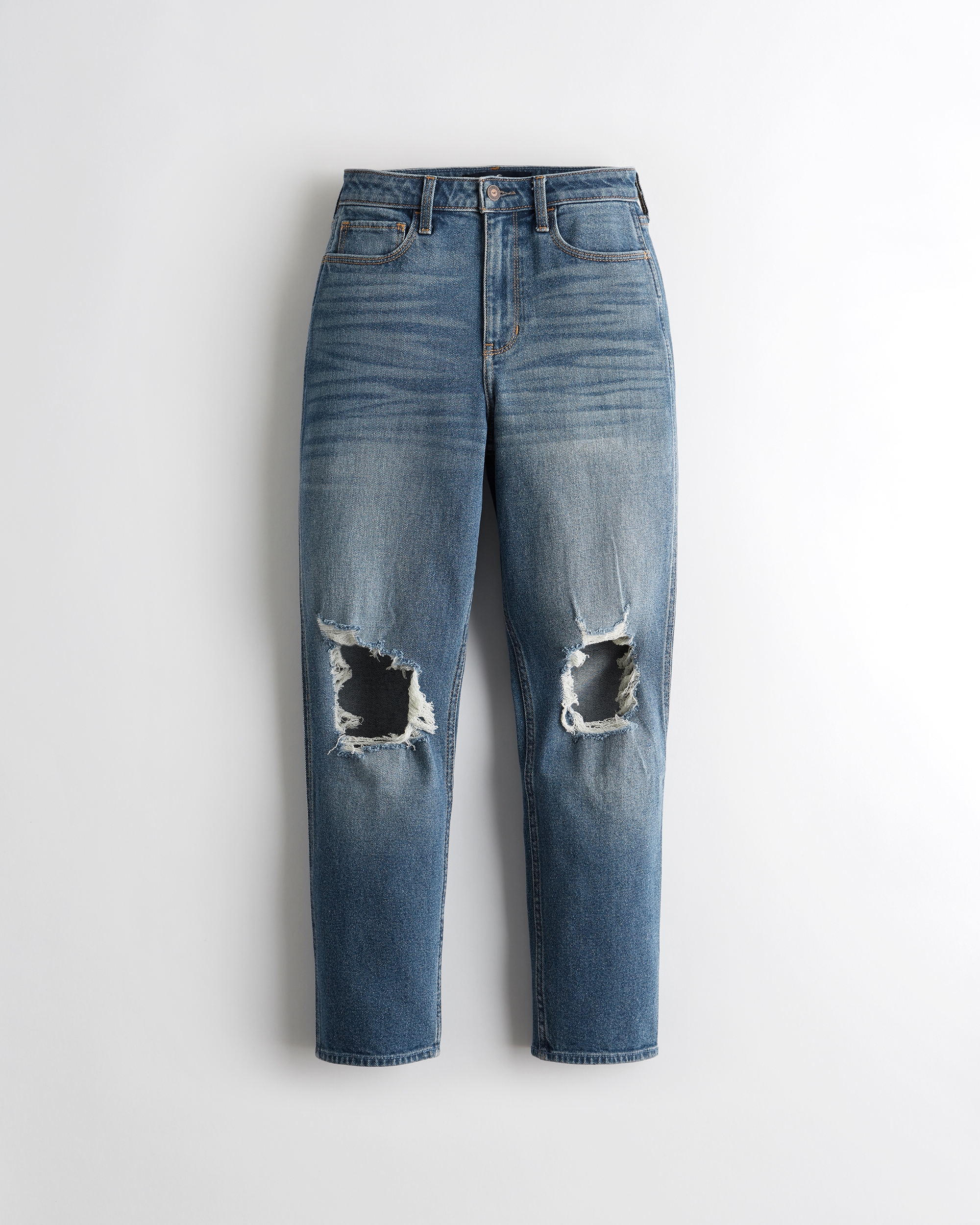 hollister ripped jeans front and back