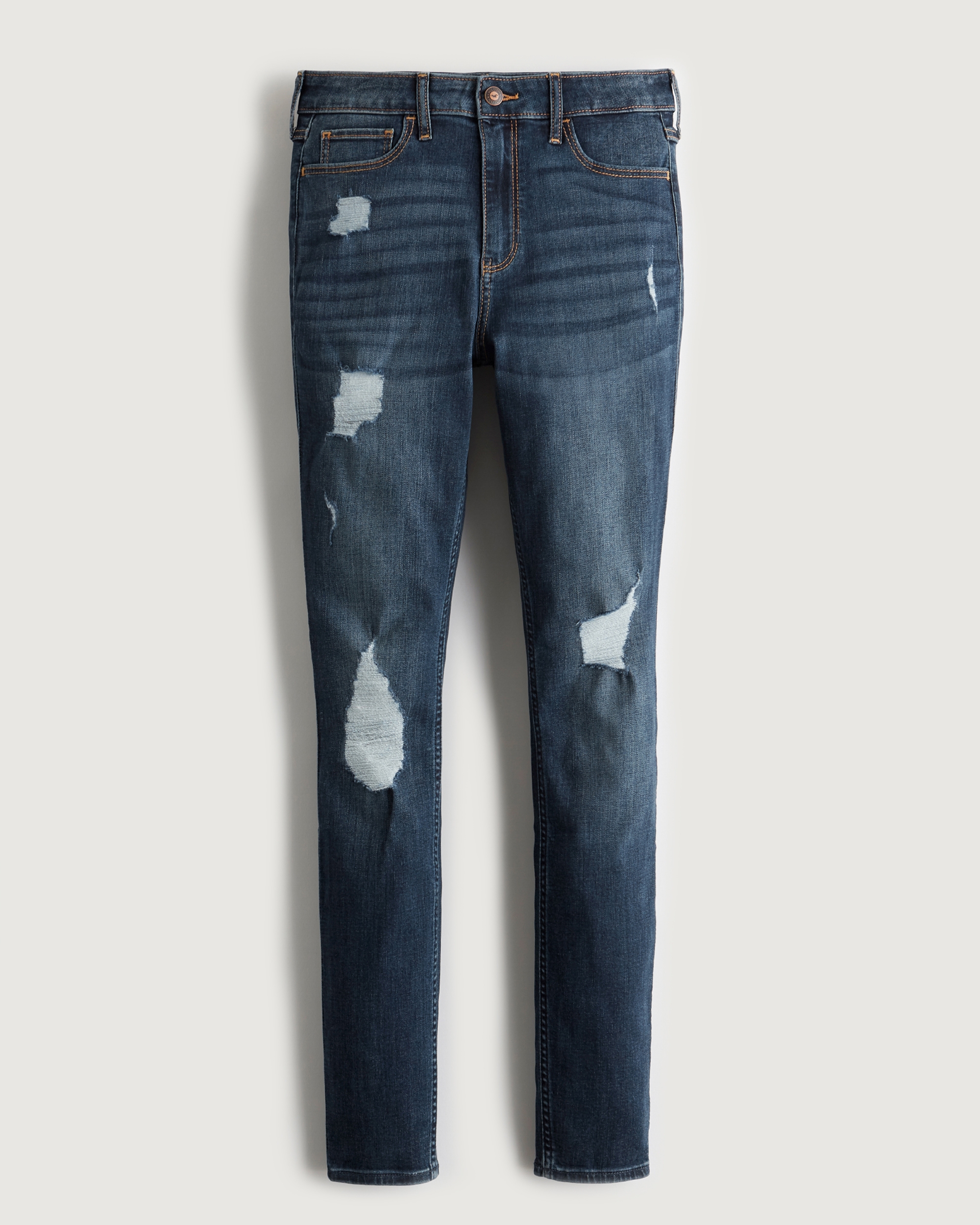 hollister ripped jeans black