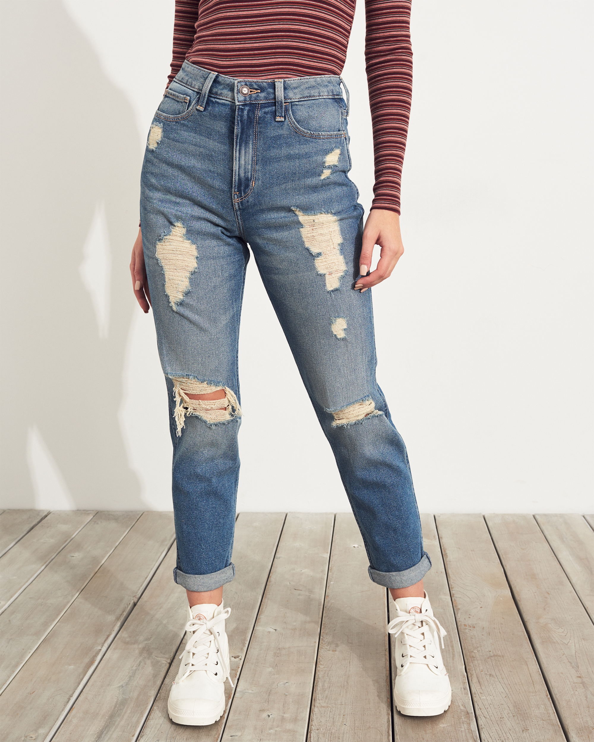 hollister super high rise jeans