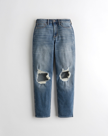 Hollister mum jeans cheap