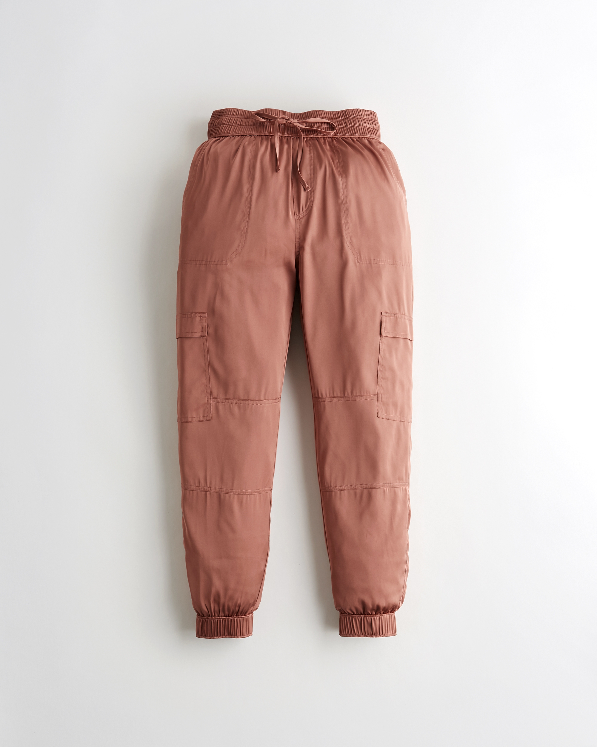 satin utility jogger