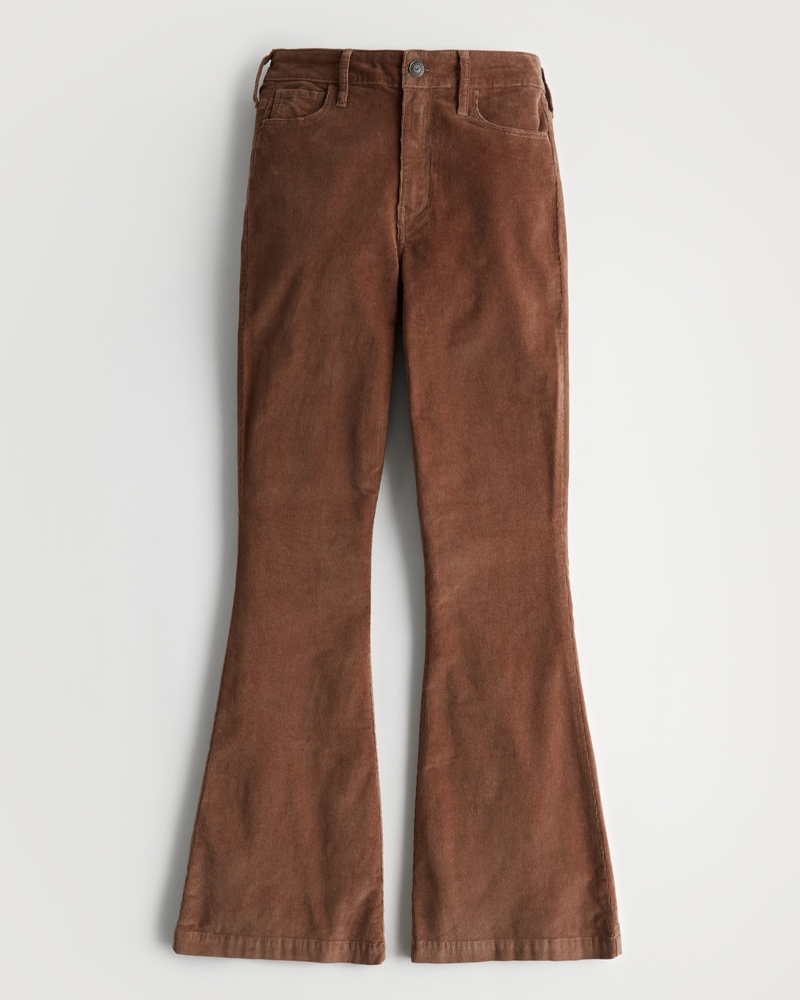 Women's High-Rise Corduroy Flare Pants | Women's Clearance ...