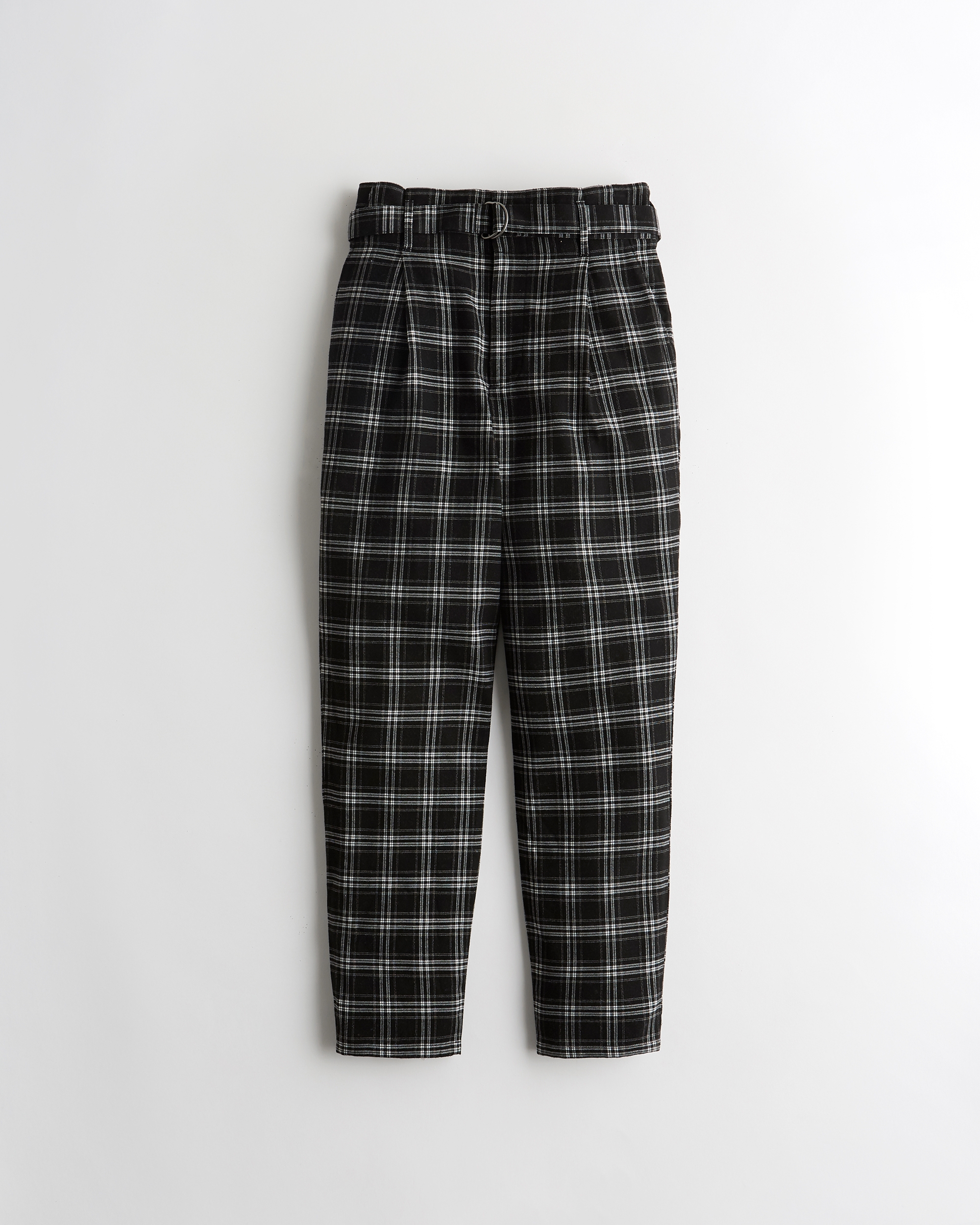 hollister red plaid pants